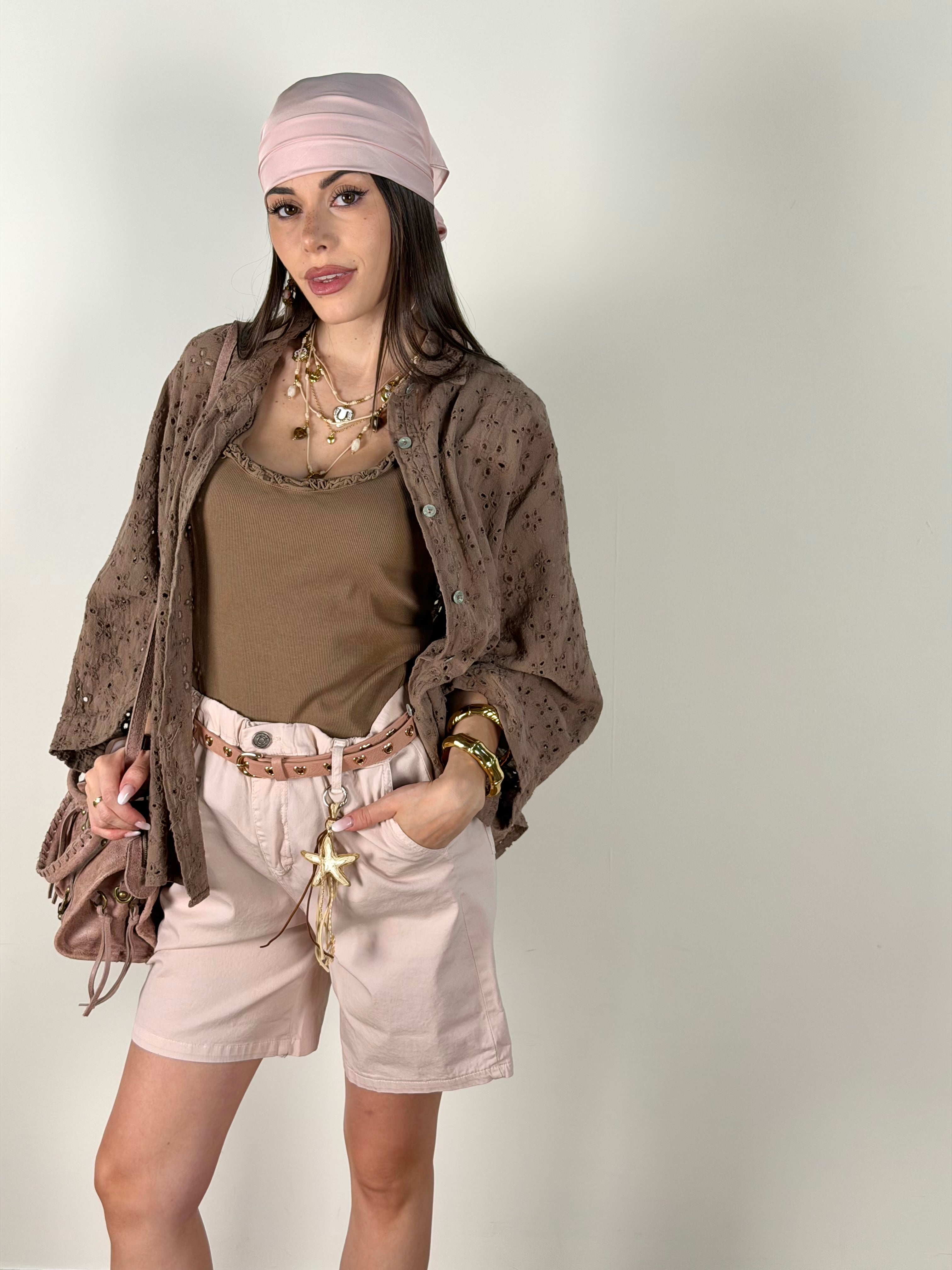 Camicia Secret tabacco