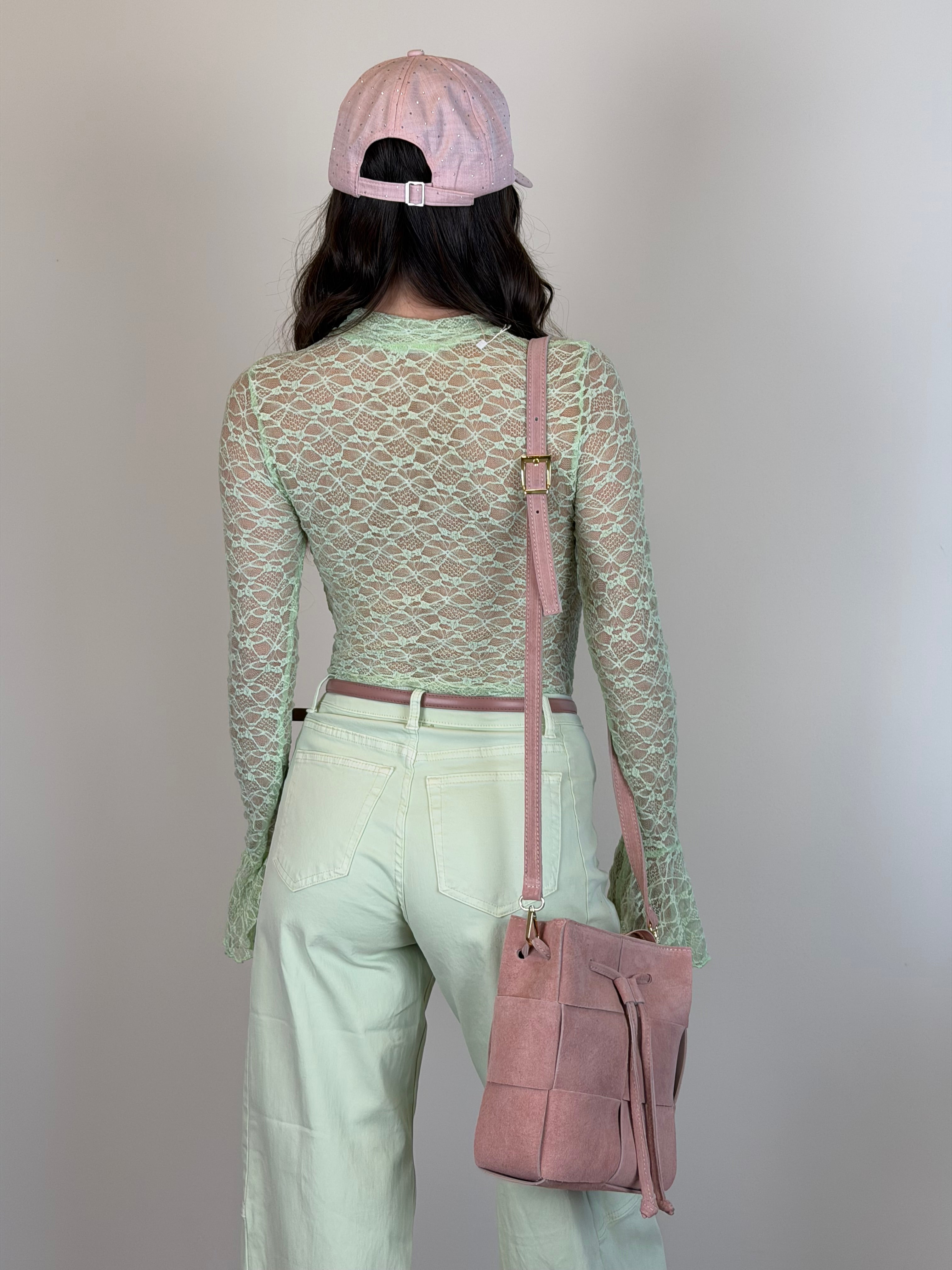 Maglia Brooke pizzo verde