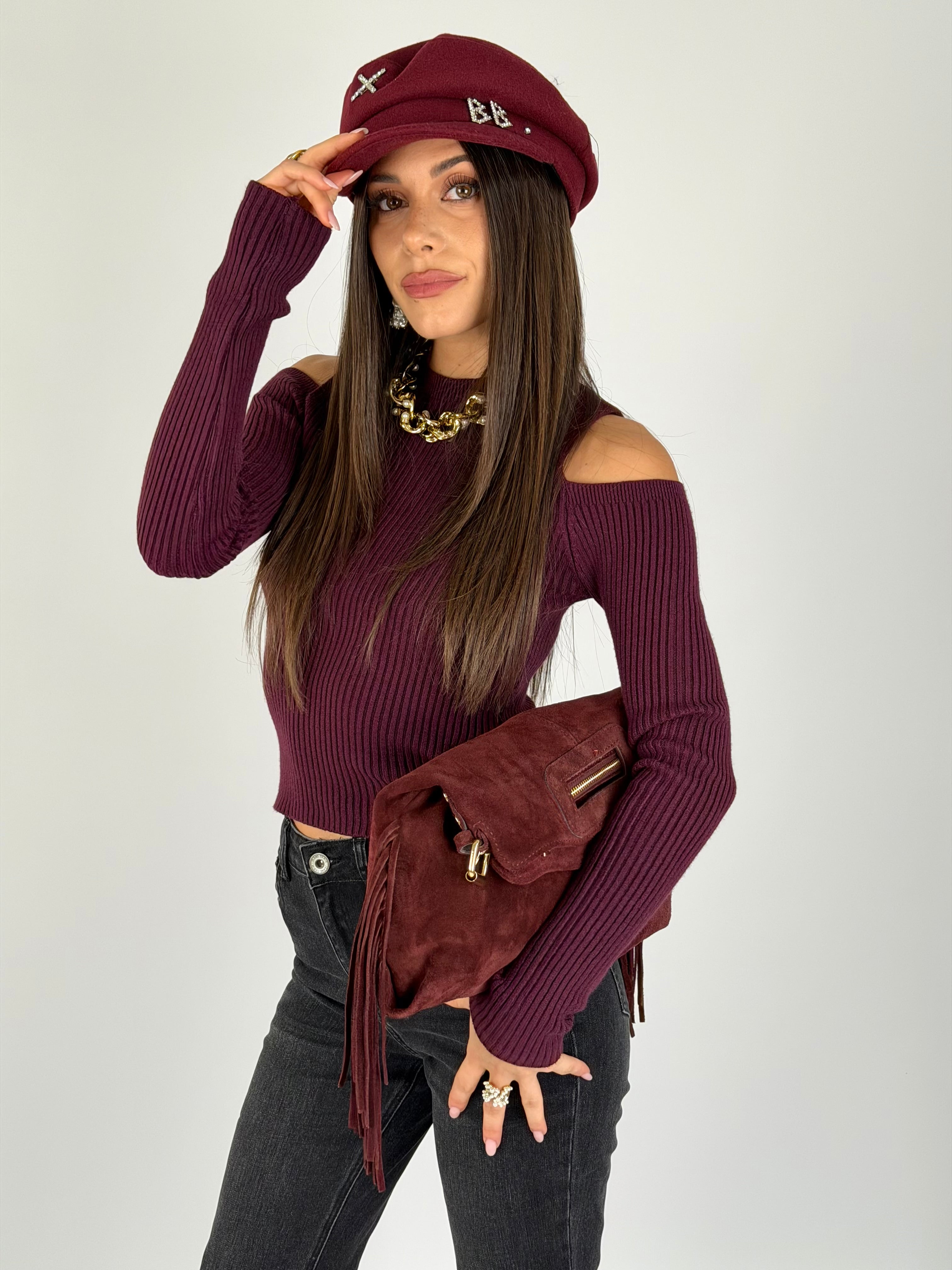 Maglia Lady D bordeaux