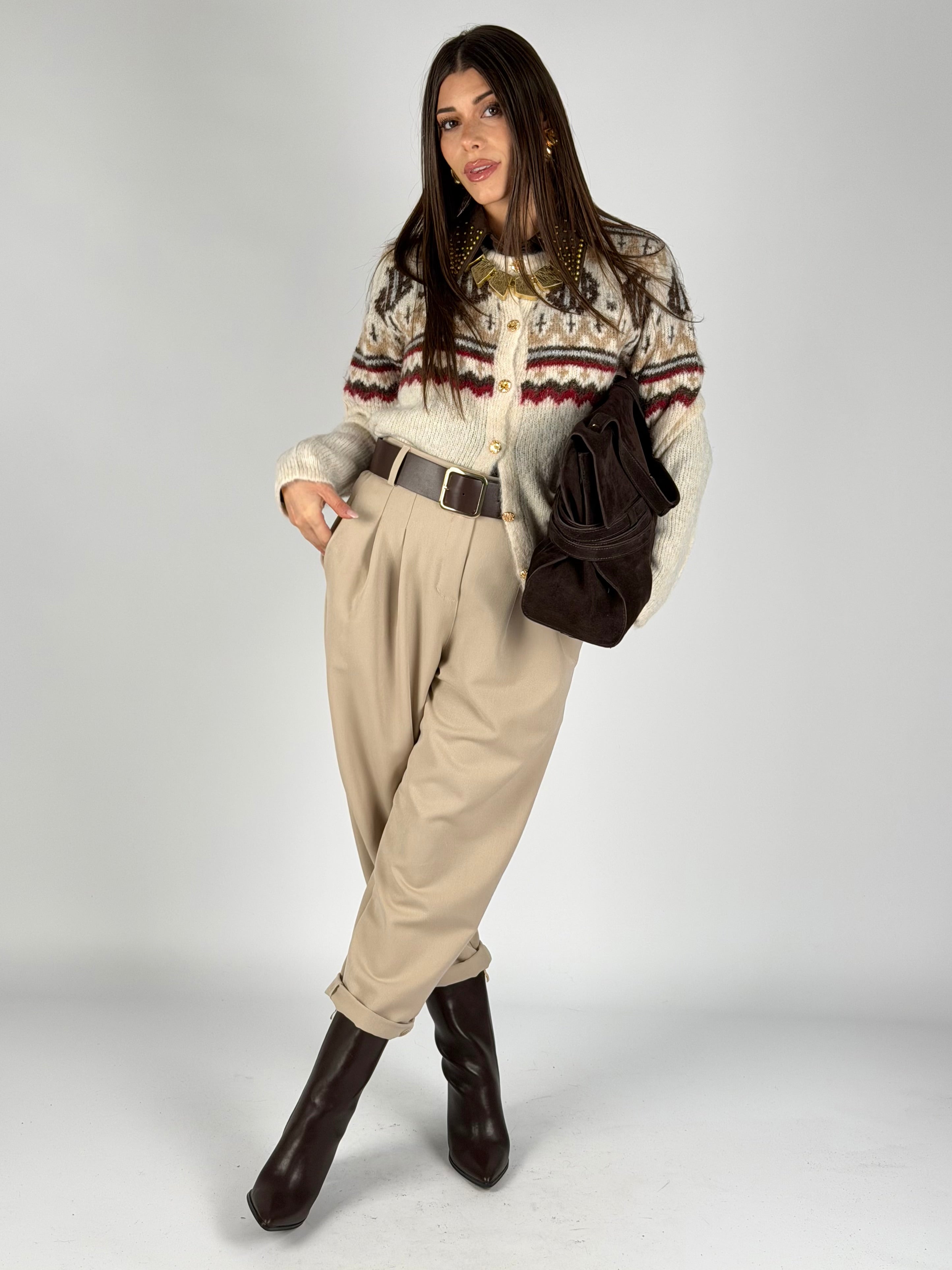 Pantalone India beige