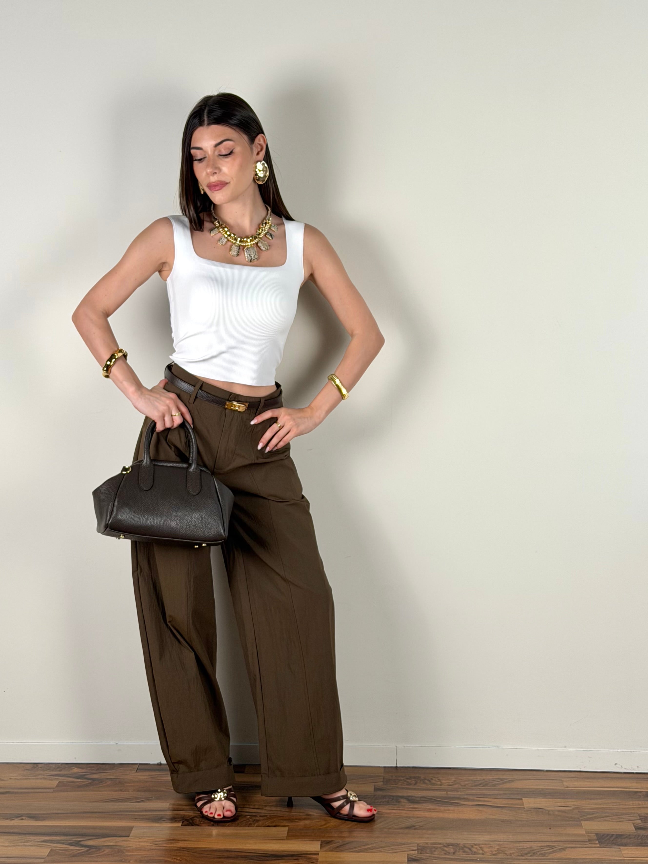 Pantalone Lisa moro