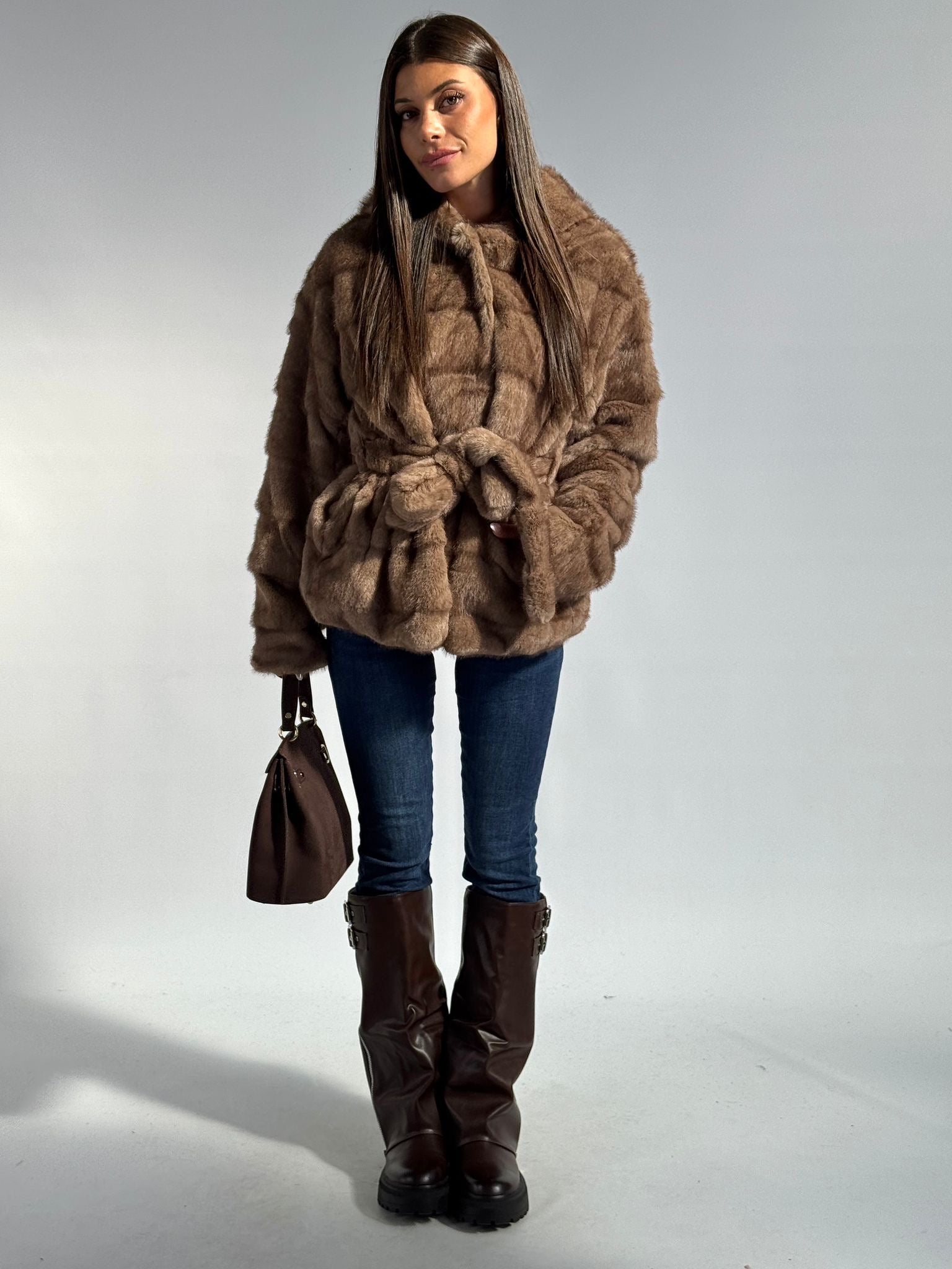 Pelliccia Yara tabacco