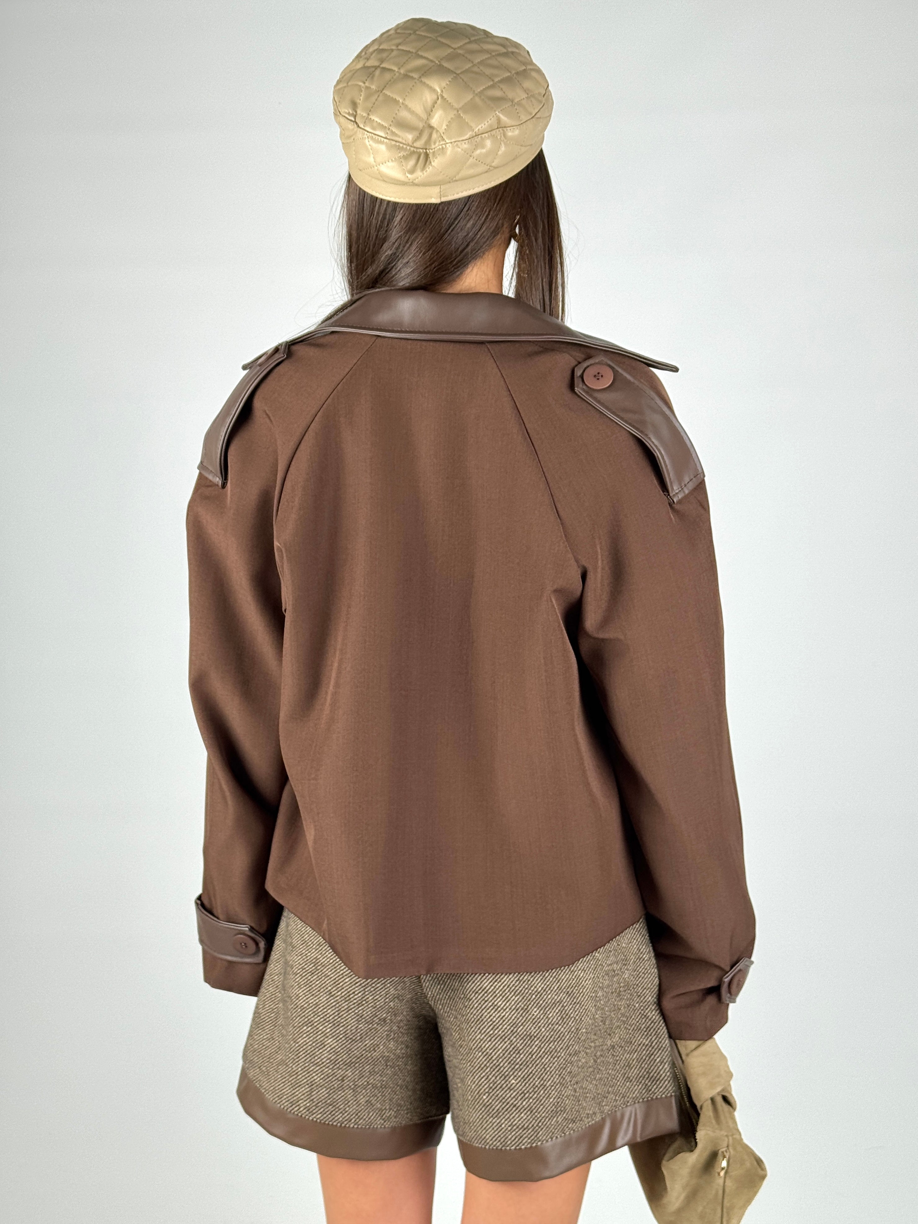 Trench corto Amelia moro