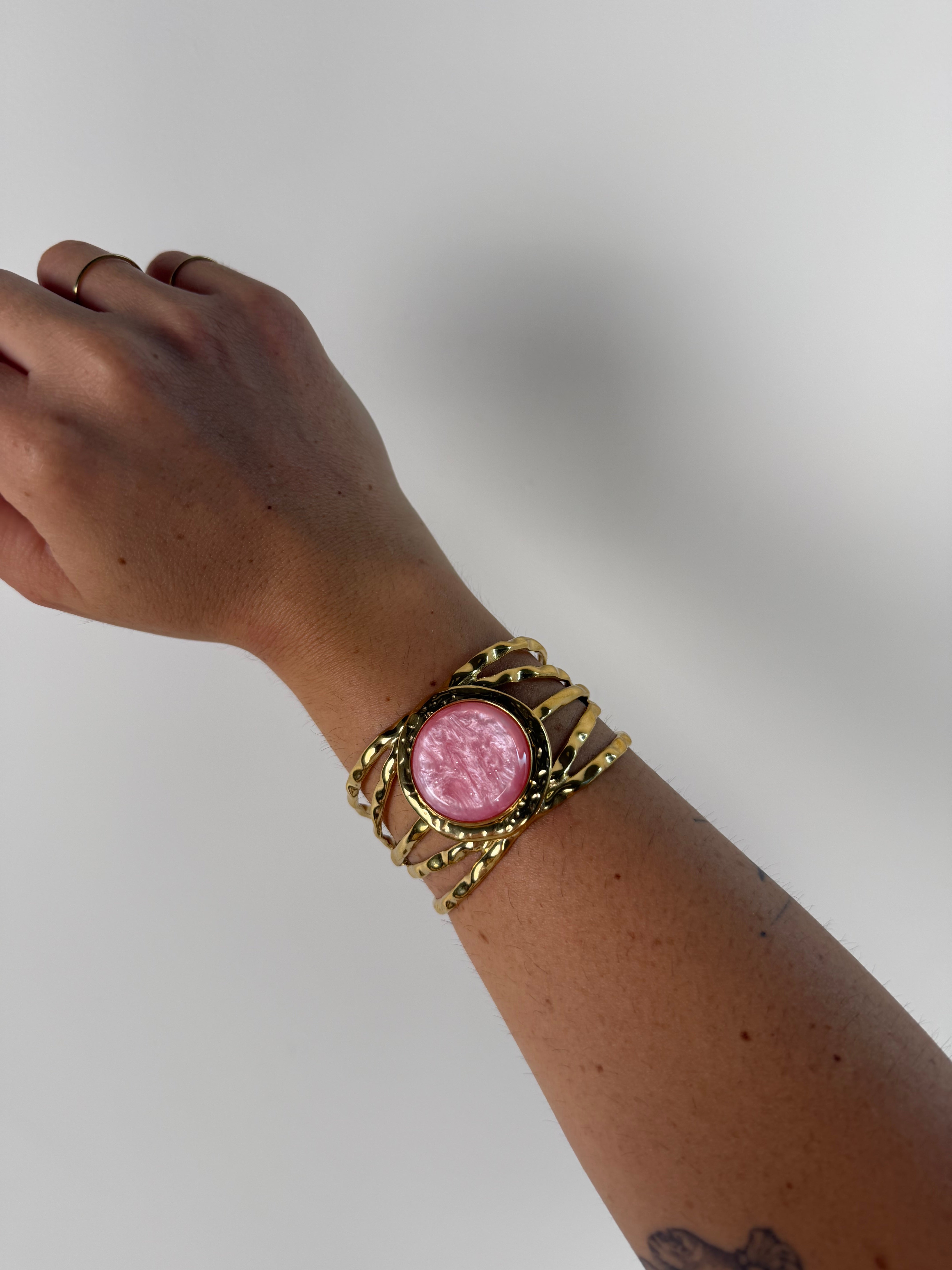 Bracciale rigido ROSA - collezione HAPPY