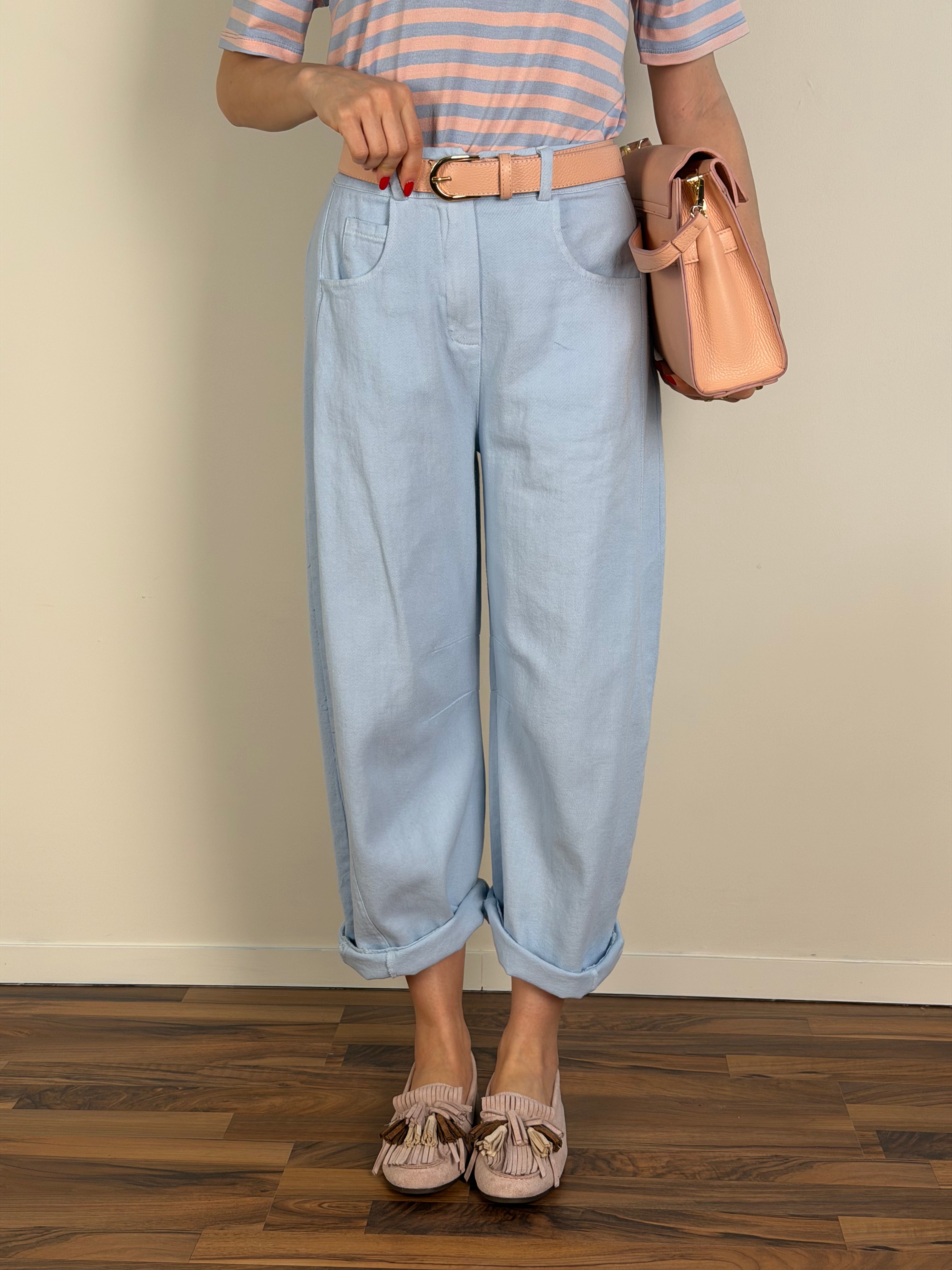 Pantalone Lexie celeste