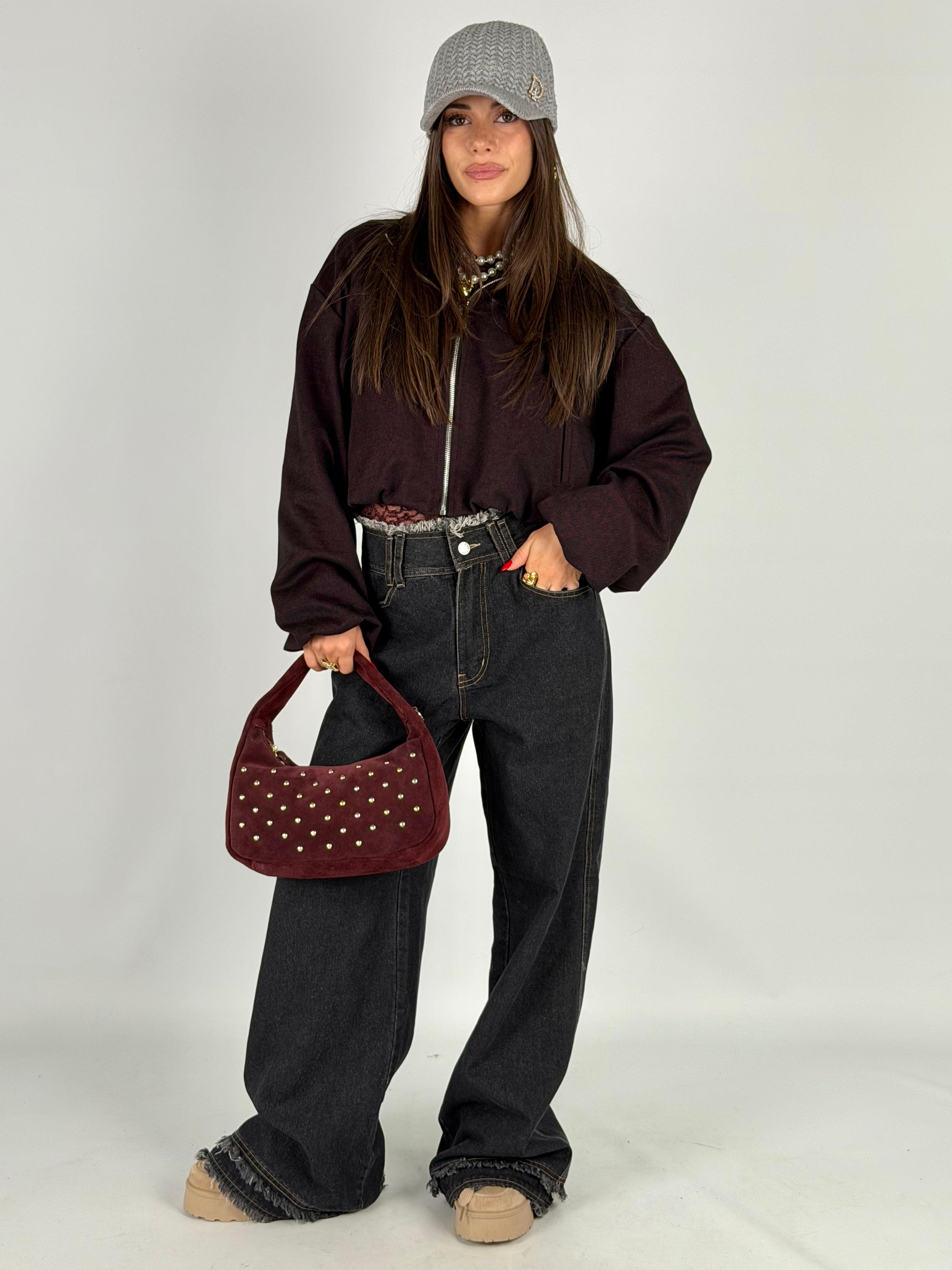 Bomber austin bordeaux