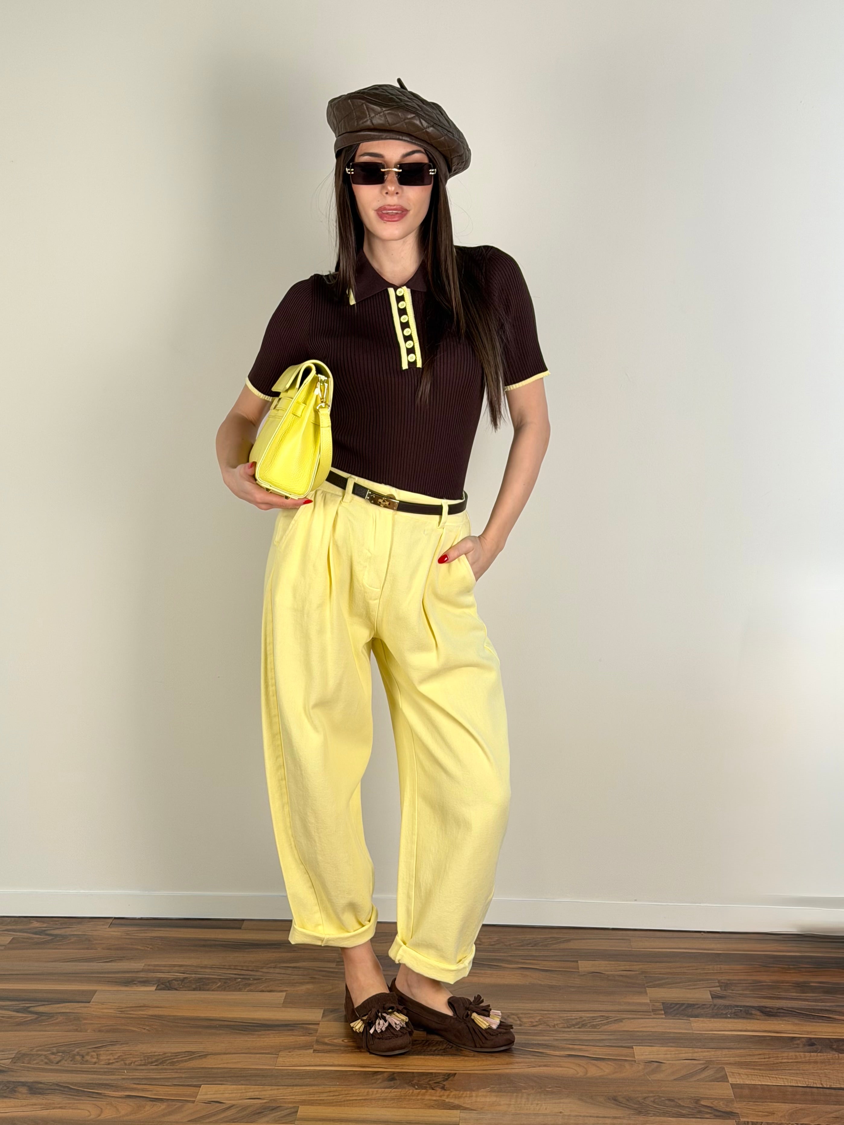 Pantalone Cipro giallo