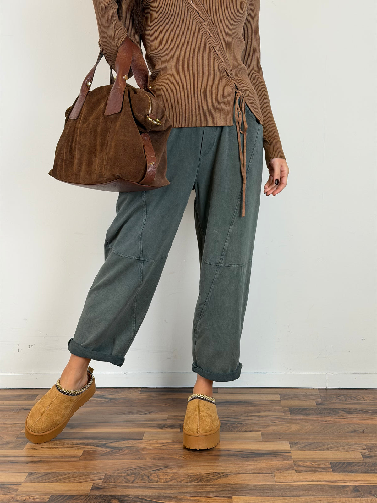 Pantalone Wash verde