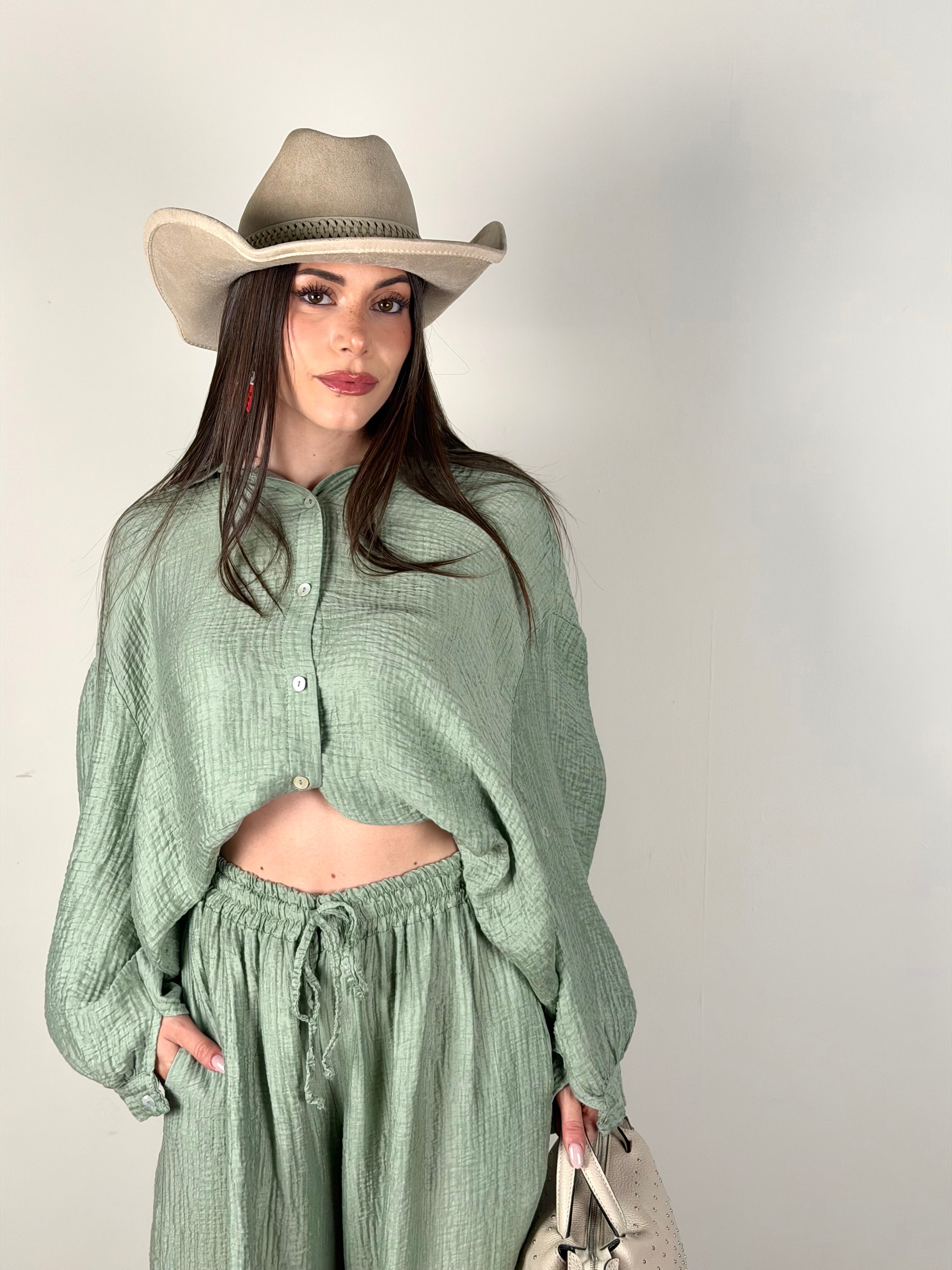 Camicia completo Sweet verde