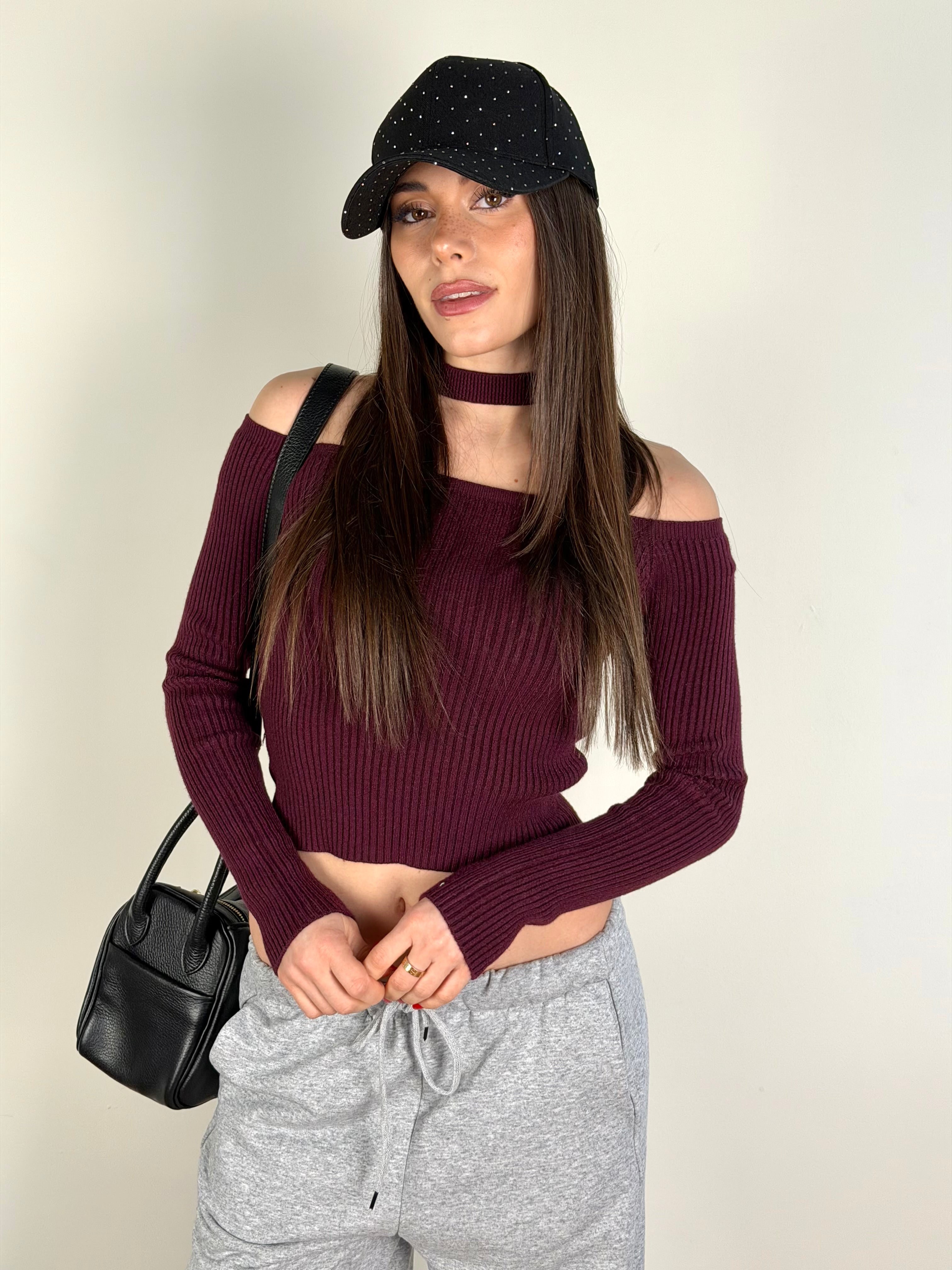 Maglia Hanna bordeaux