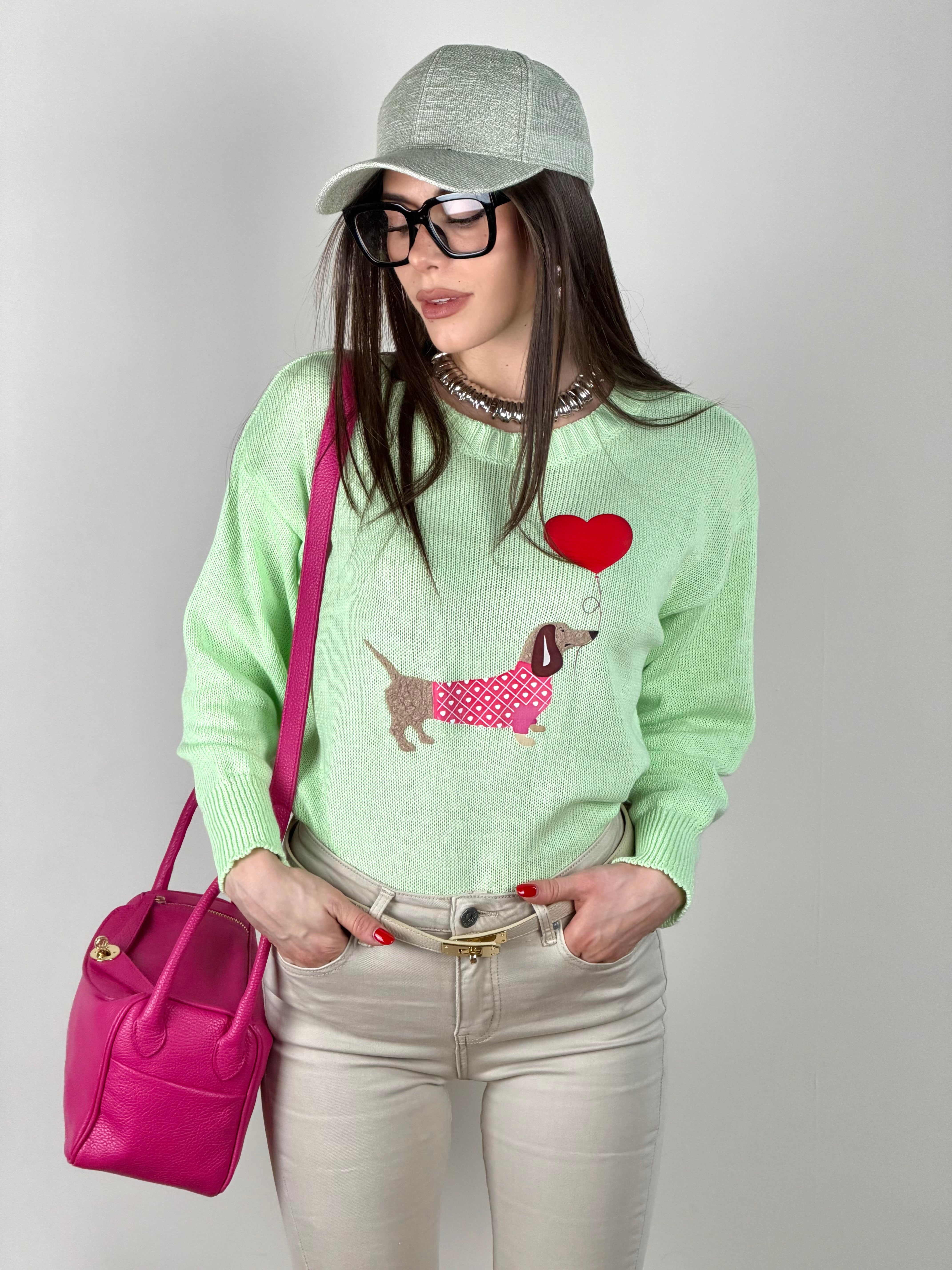 Maglia doggy verde