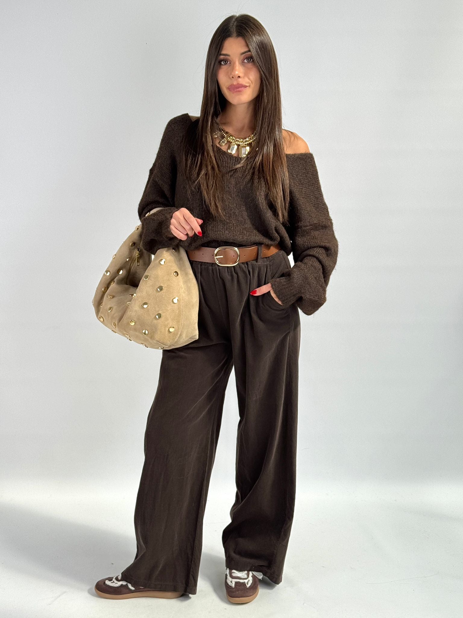 Maglioncino fiocco moro