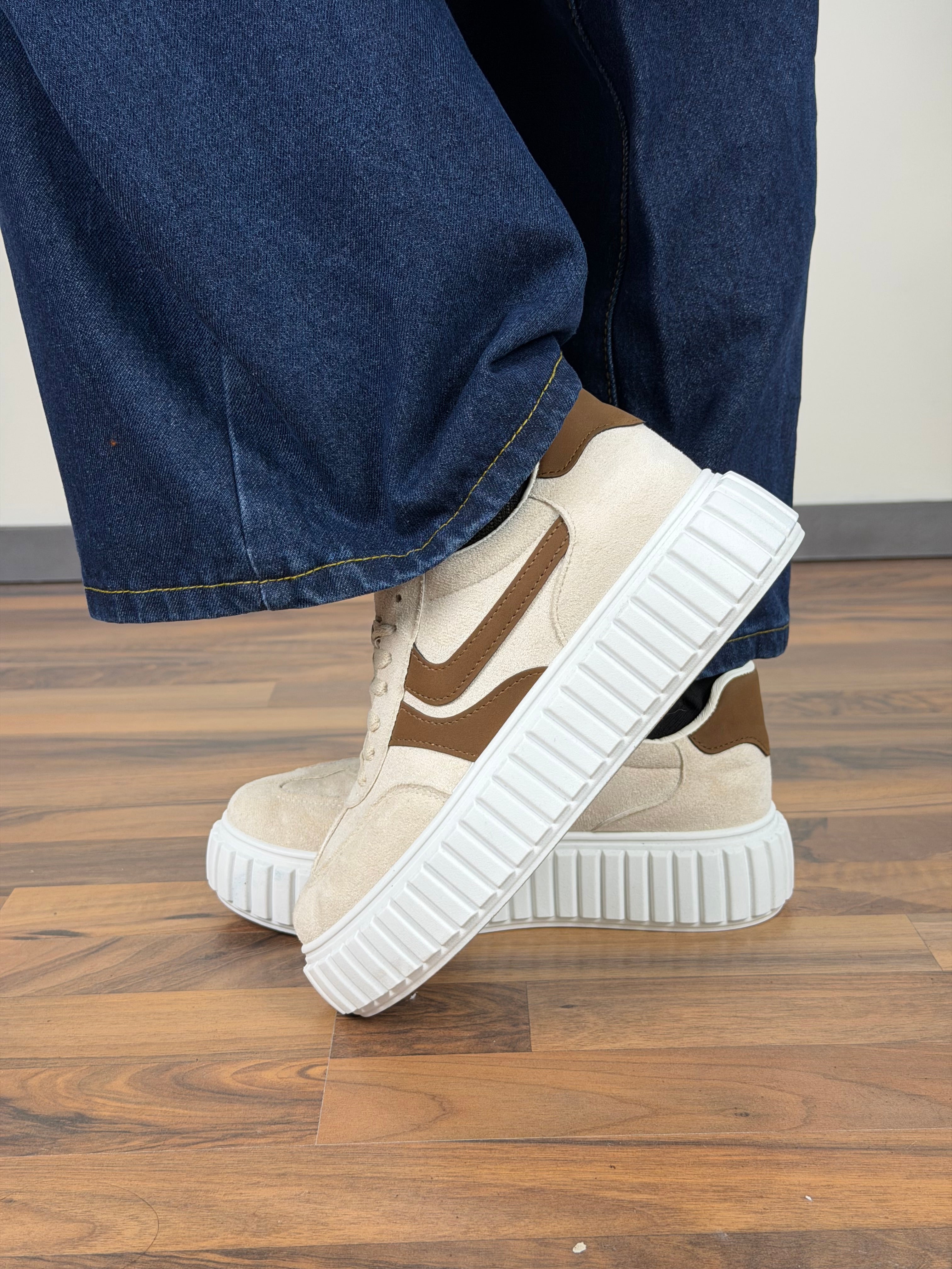 Sneakers Giuly beige/moro