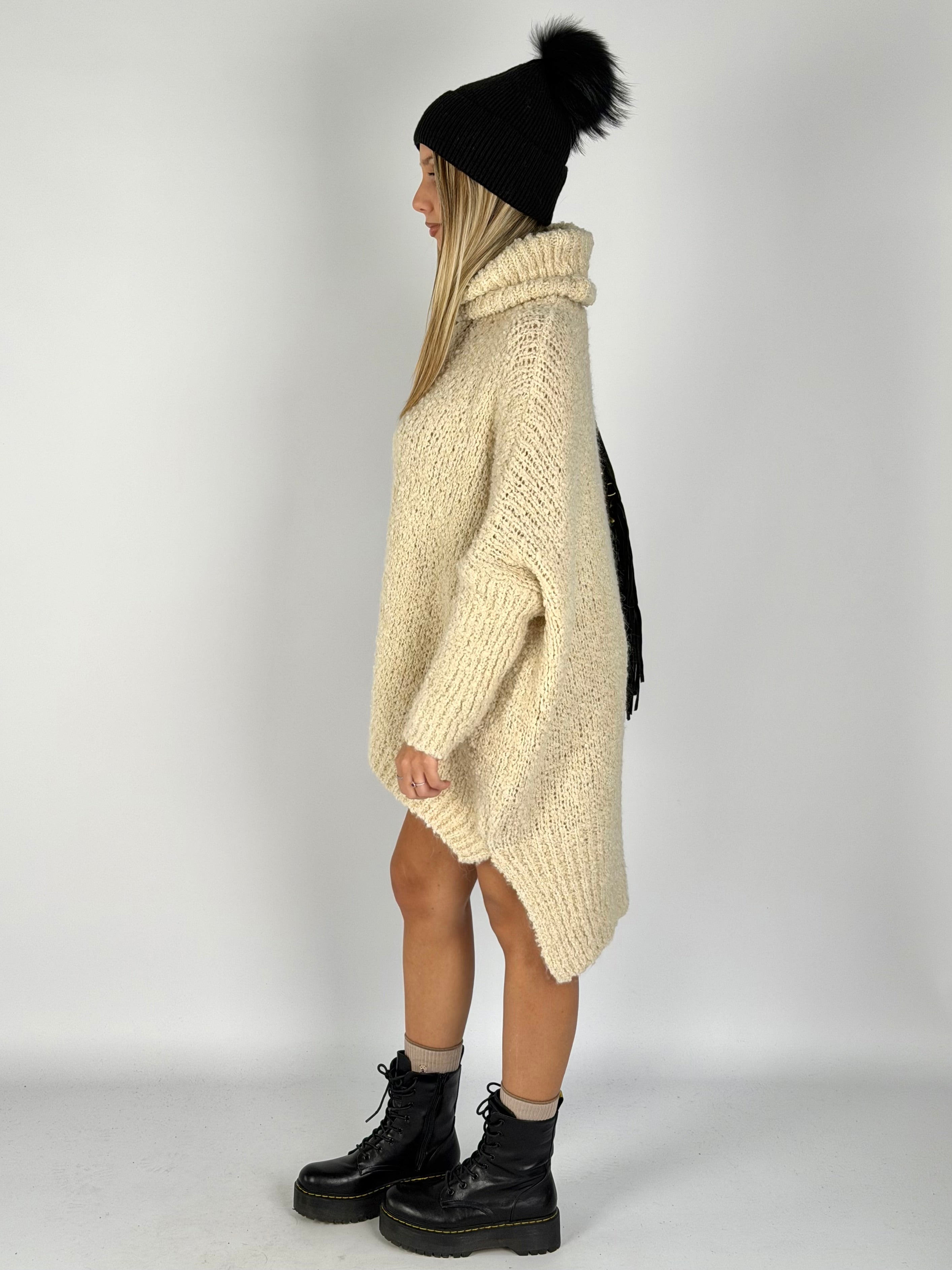 Abito maglia Marzia beige