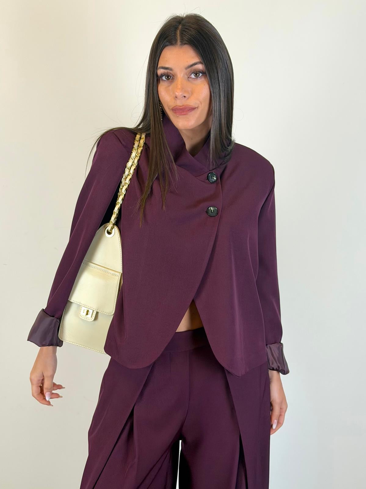Tailleur VENERE bordeaux