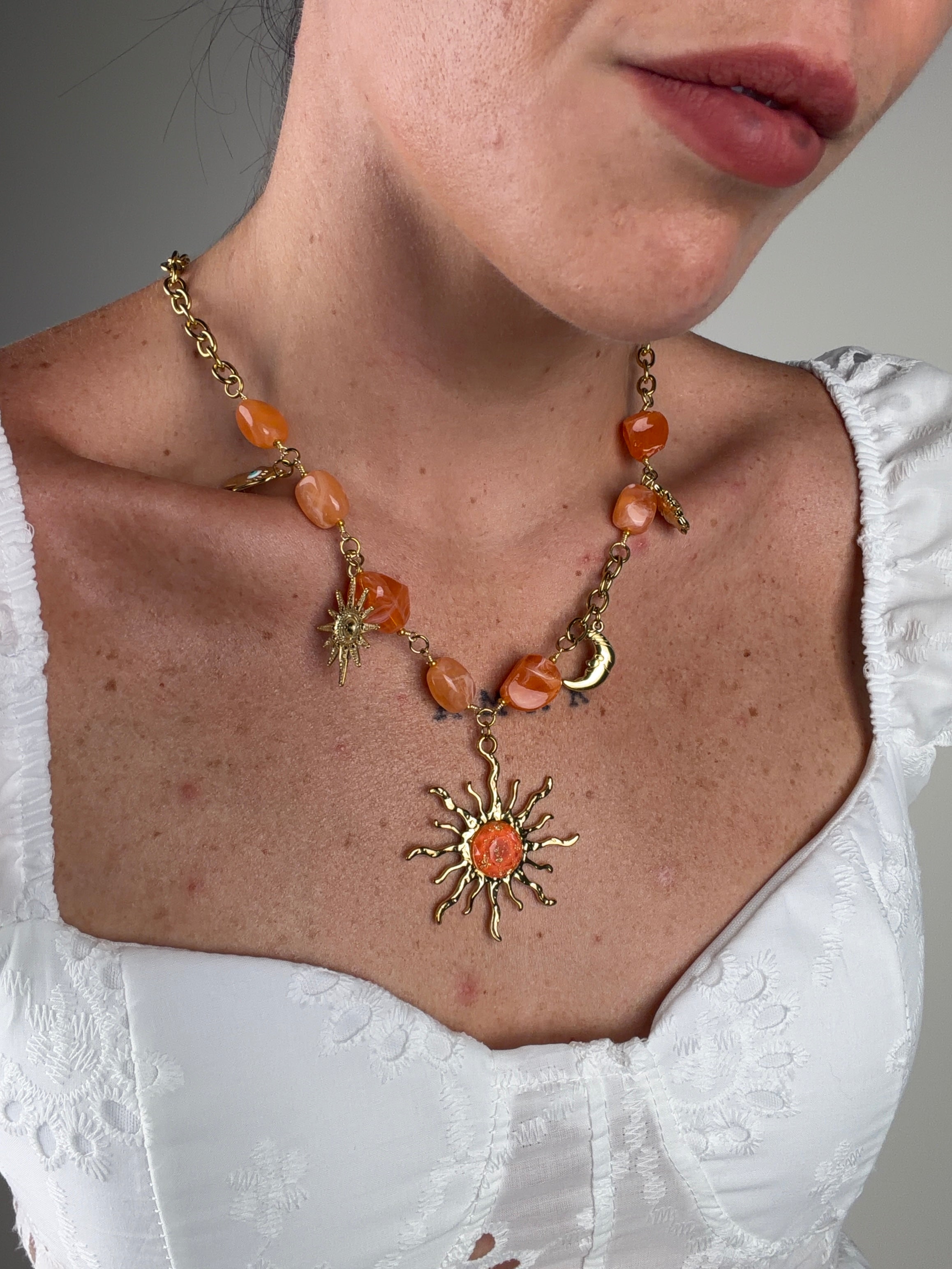 Collana Sun ARANCIONE  - collezione HAPPY
