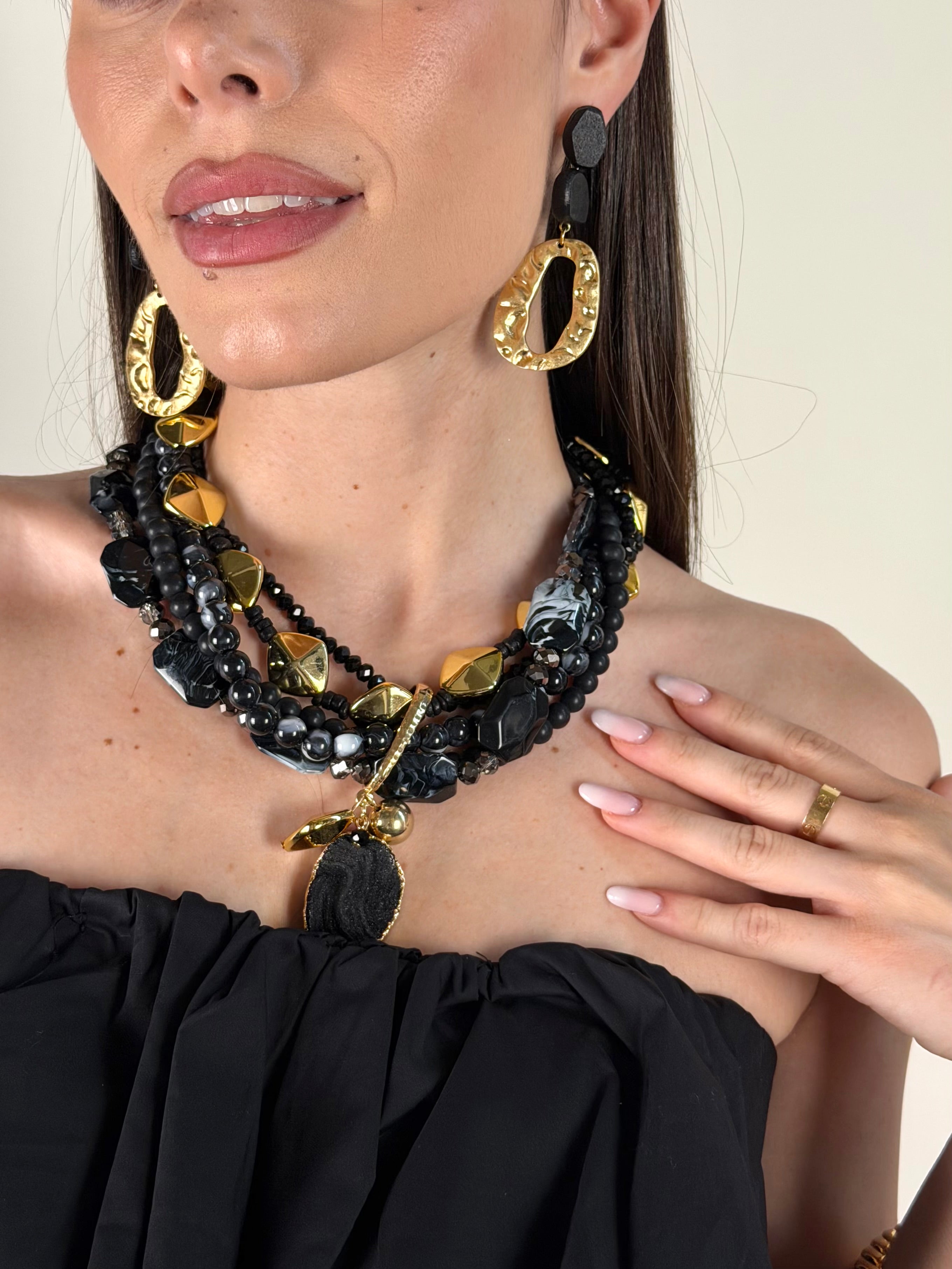 Collana Marracakech nero