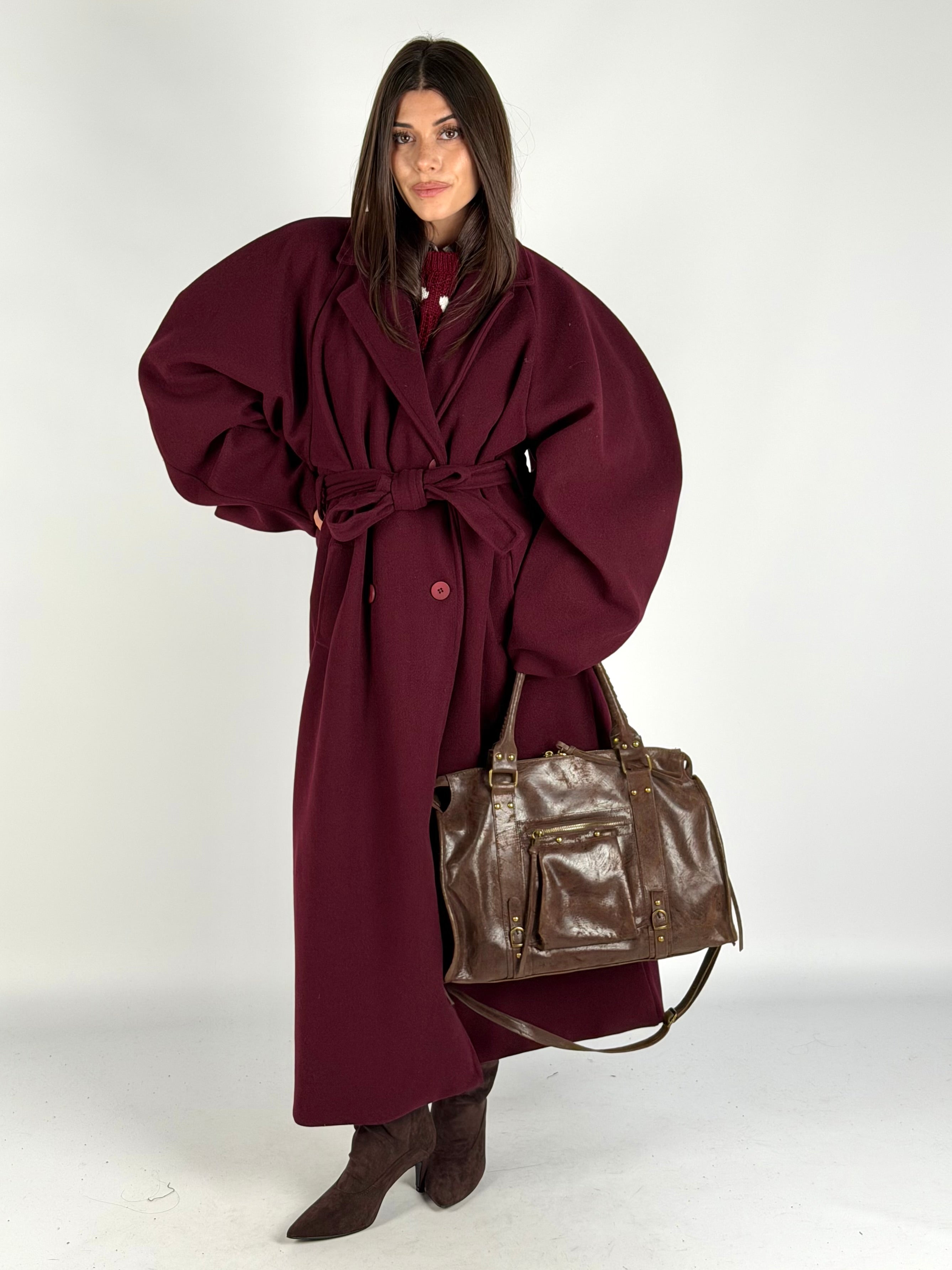 Cappotto love bordeaux