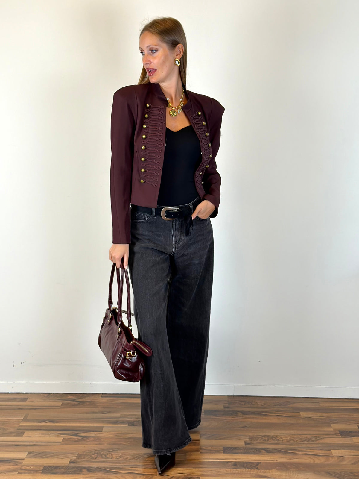 Giacca Harper bordeaux