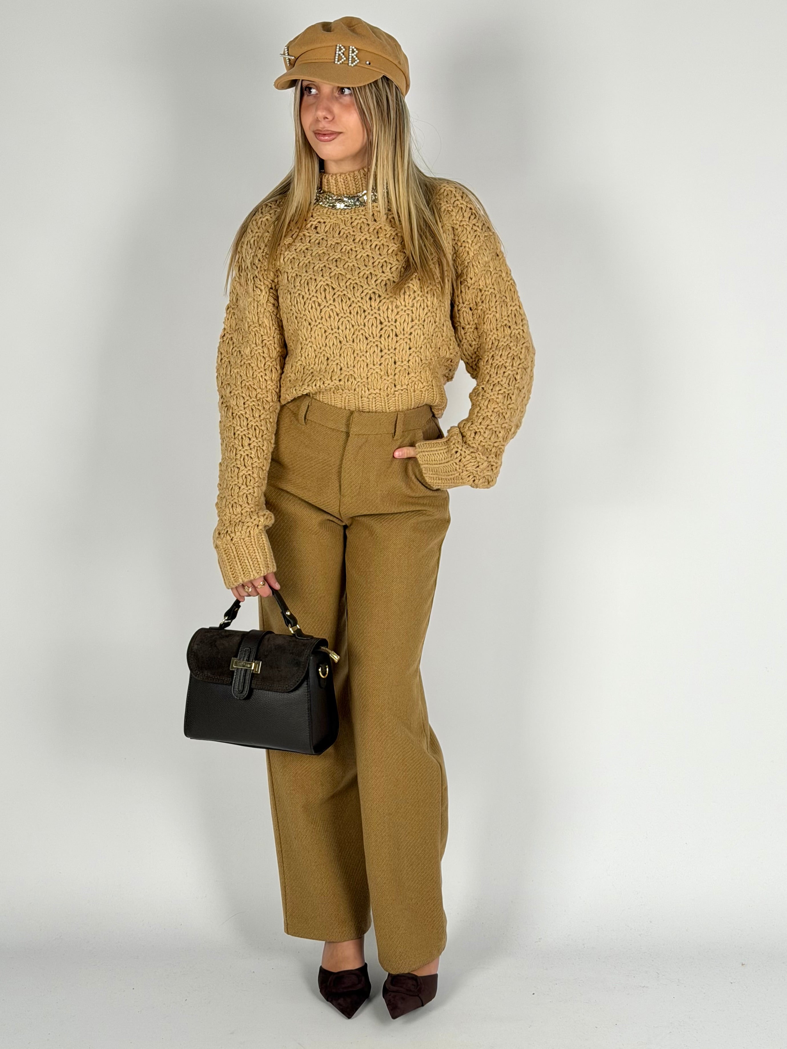 Pantalone Rosy tabacco