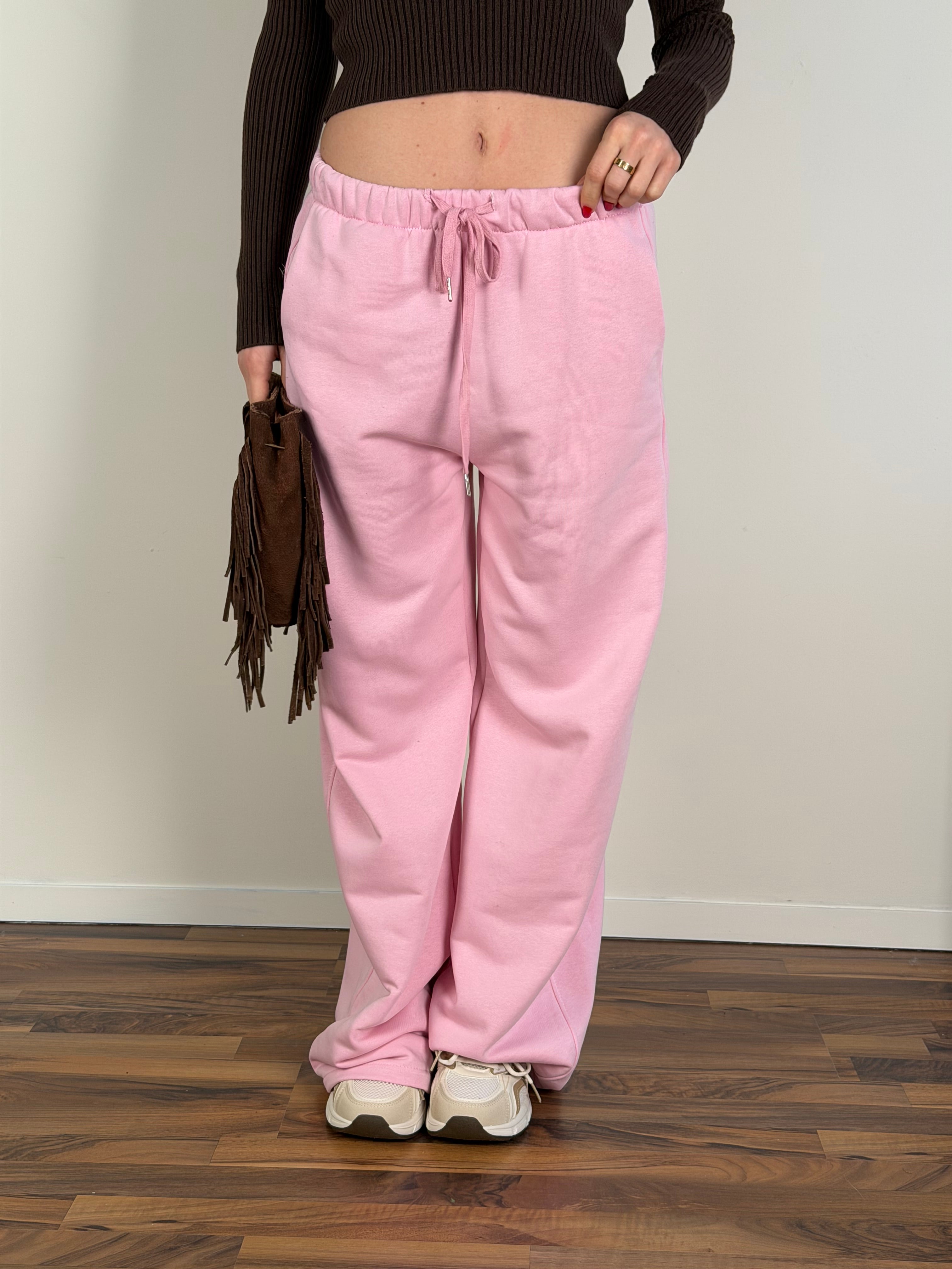 Pantalone tuta City rosa