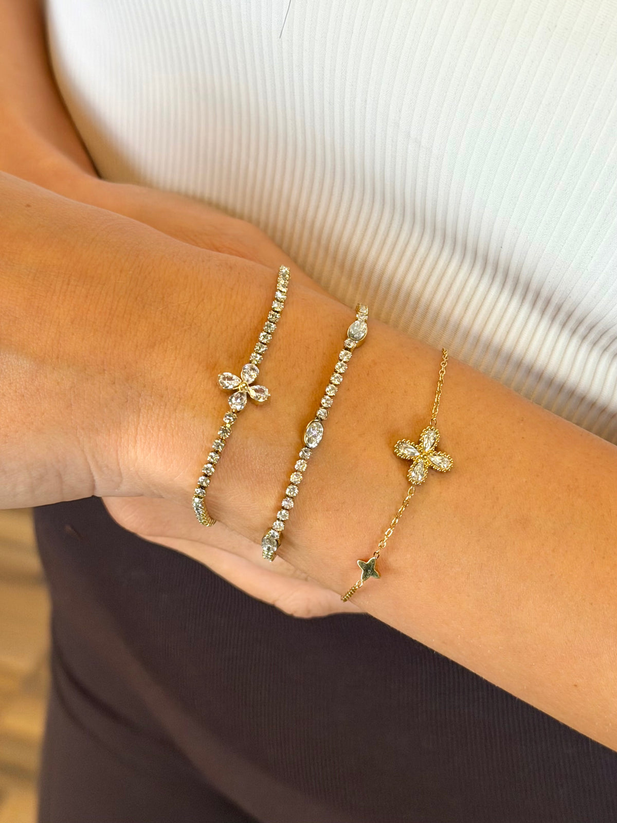 Bracciale fiore  - collezione diamond