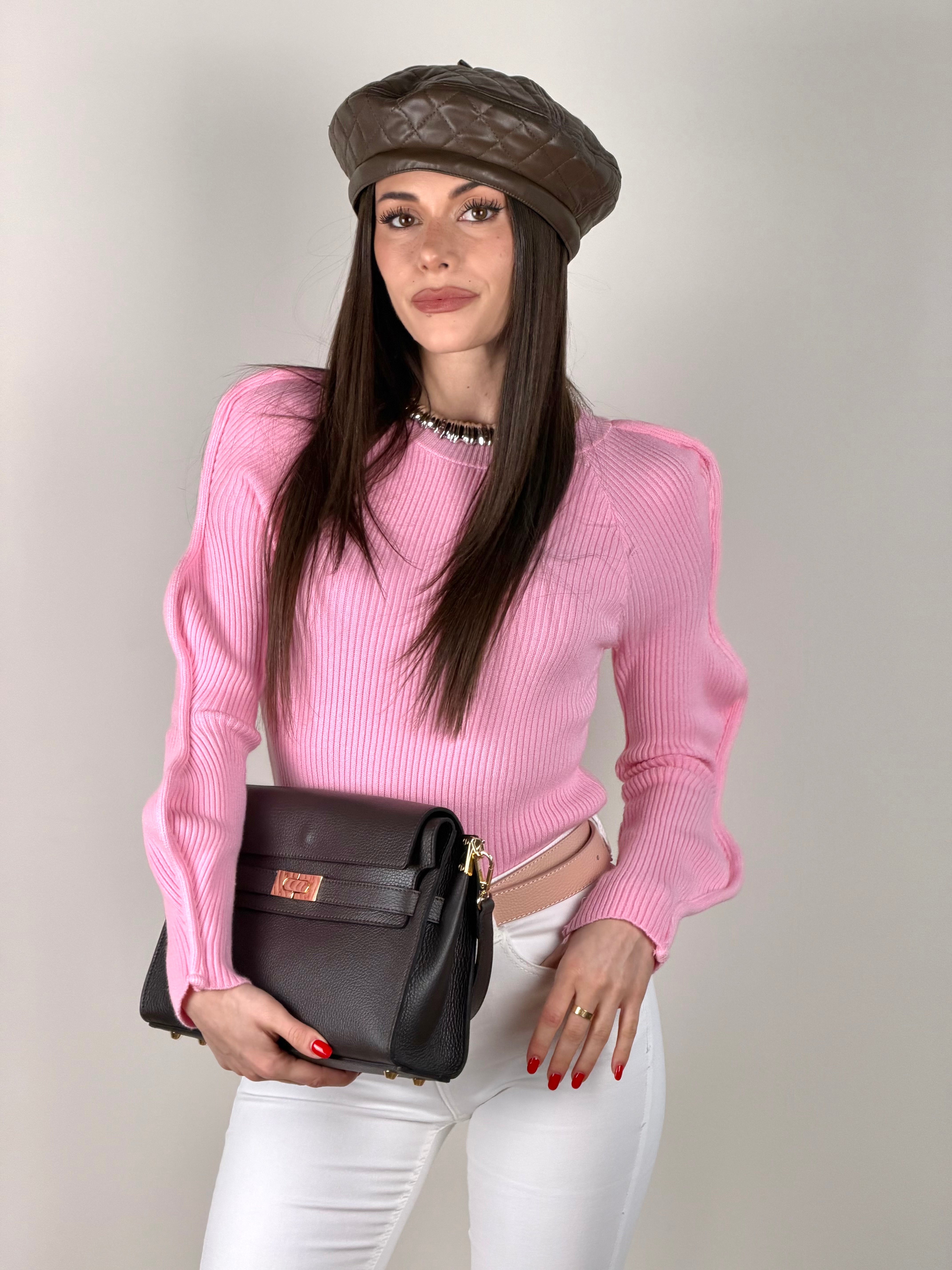 Maglia onde rosa
