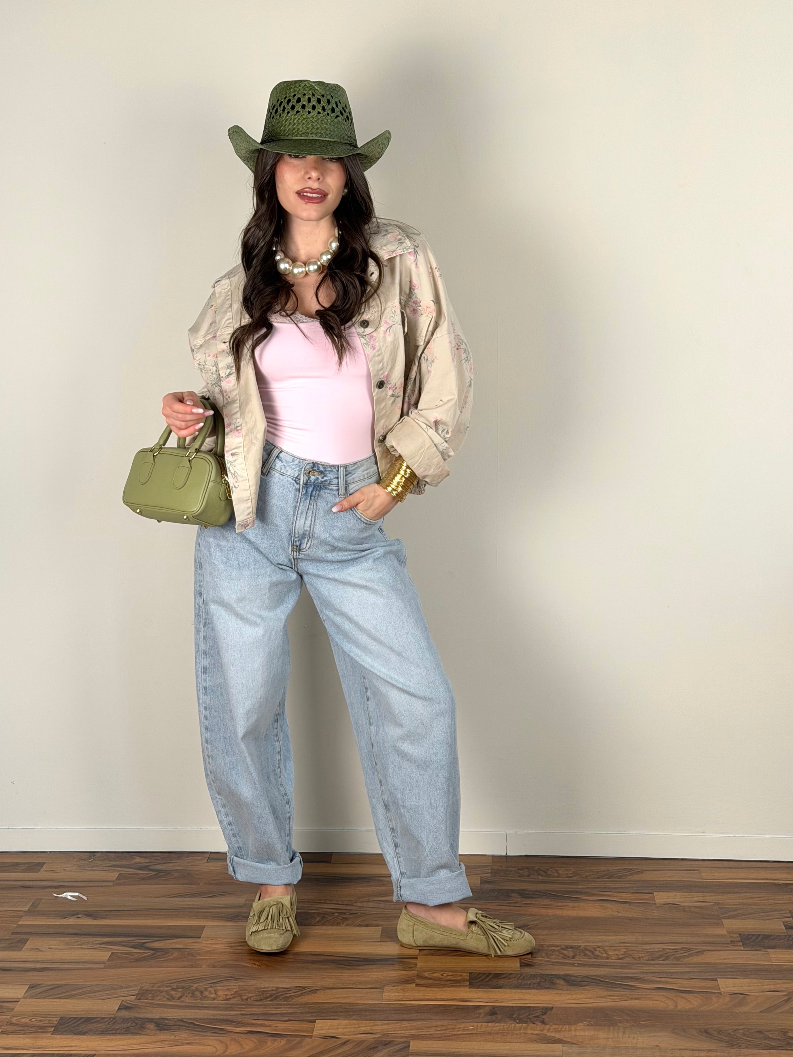 Giubbino jeans Pamela beige