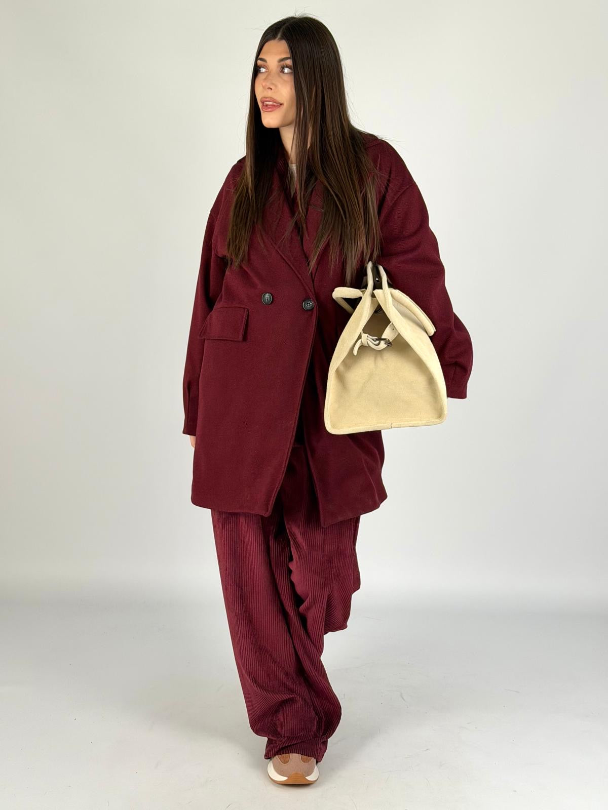 Cappotto bonton bordeaux