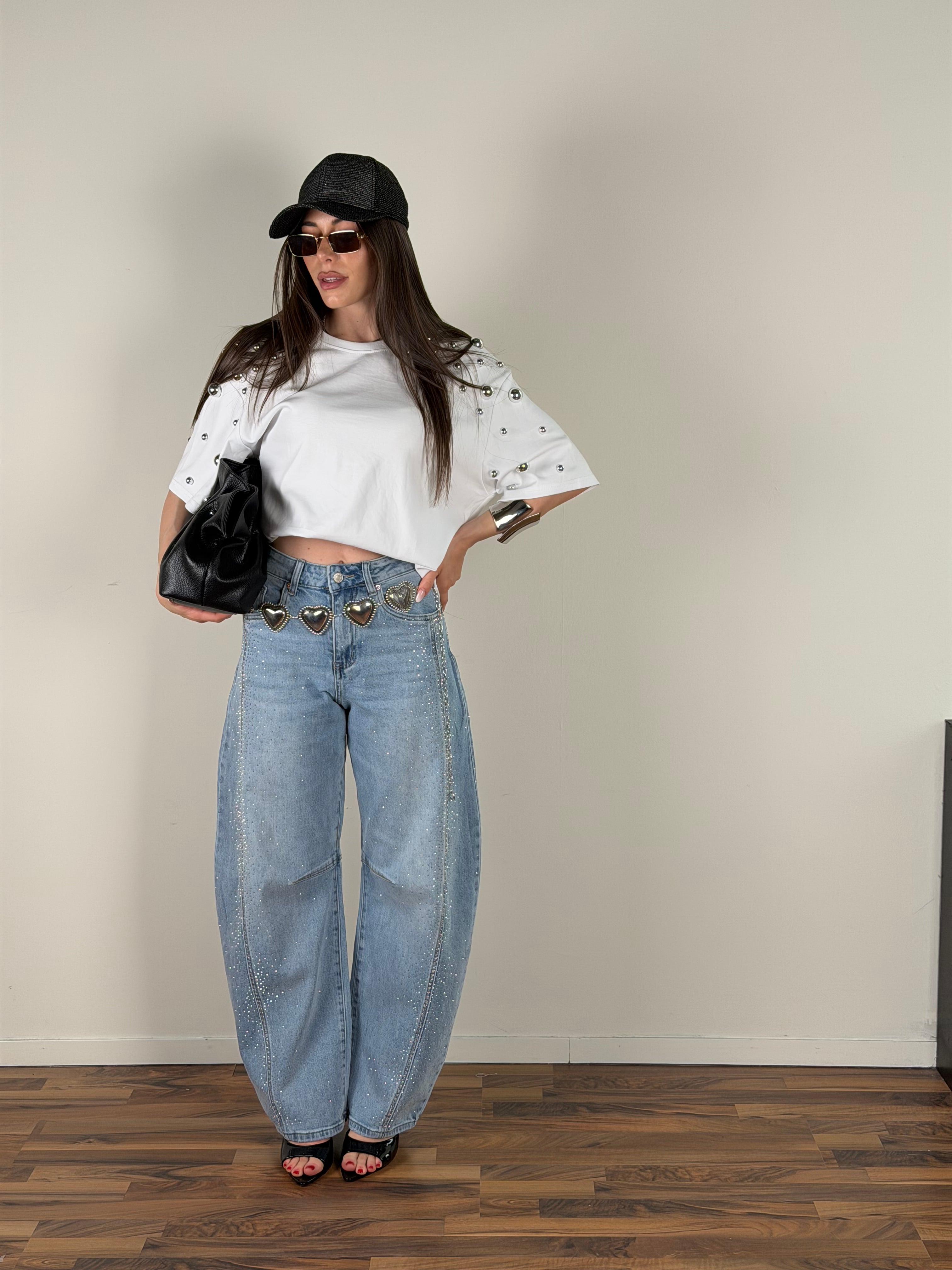 T-shirt Sun bianca