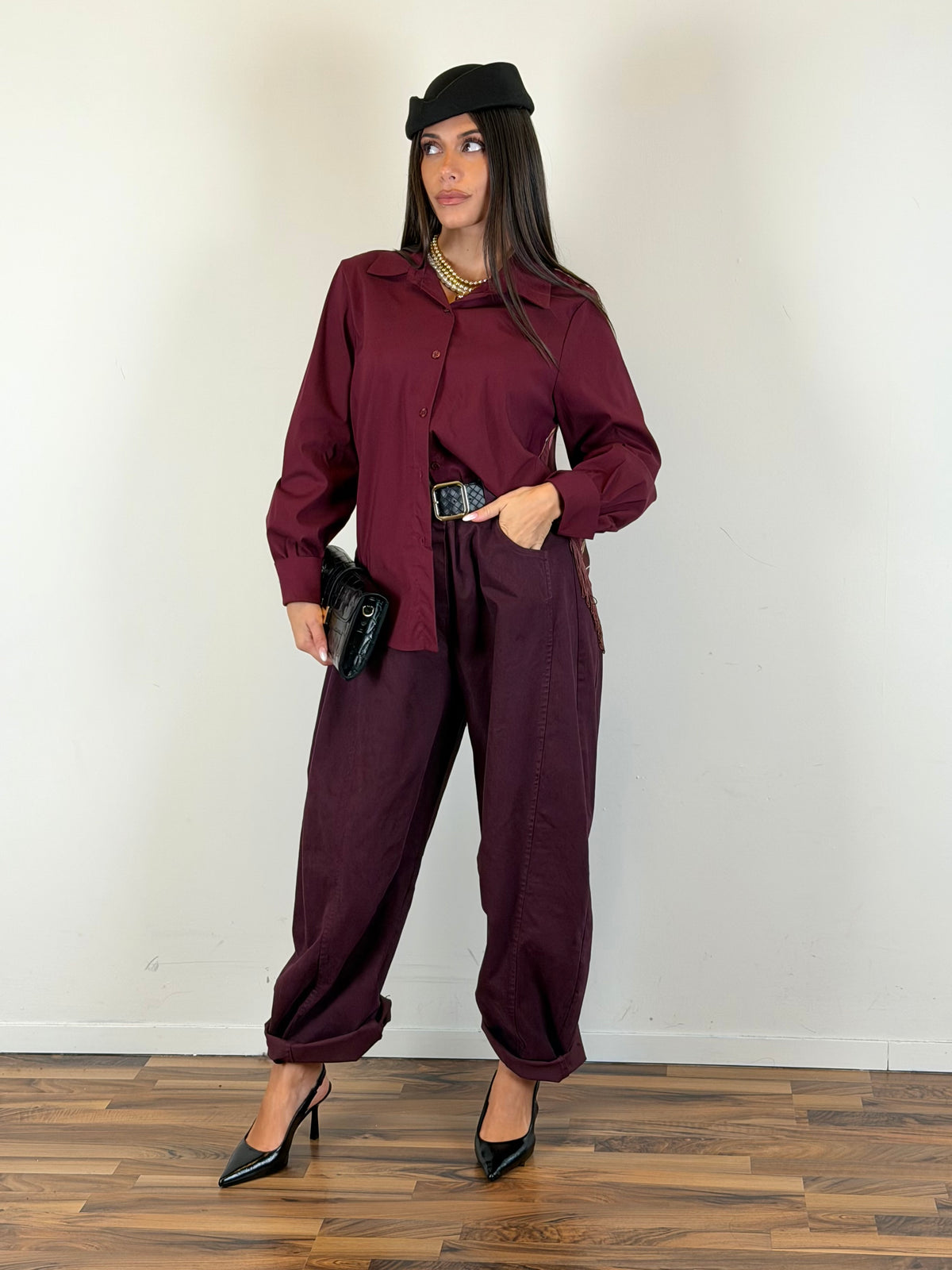 Pantalone Urban bordeaux