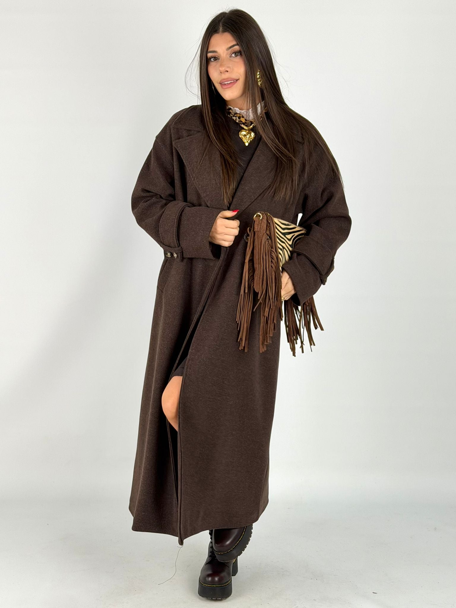 Maxi cappotto ASIA moro