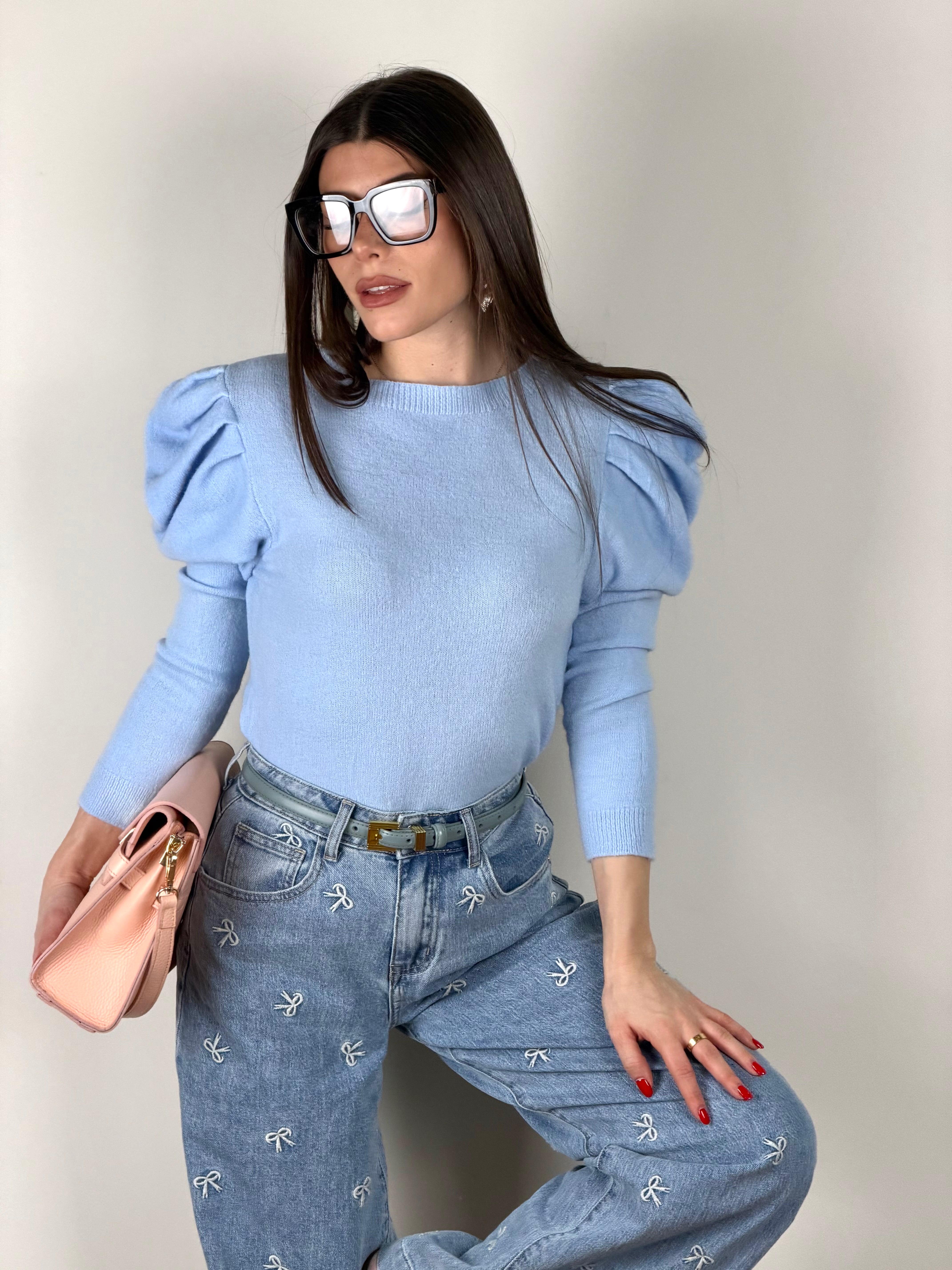 Maglia Nicole celeste