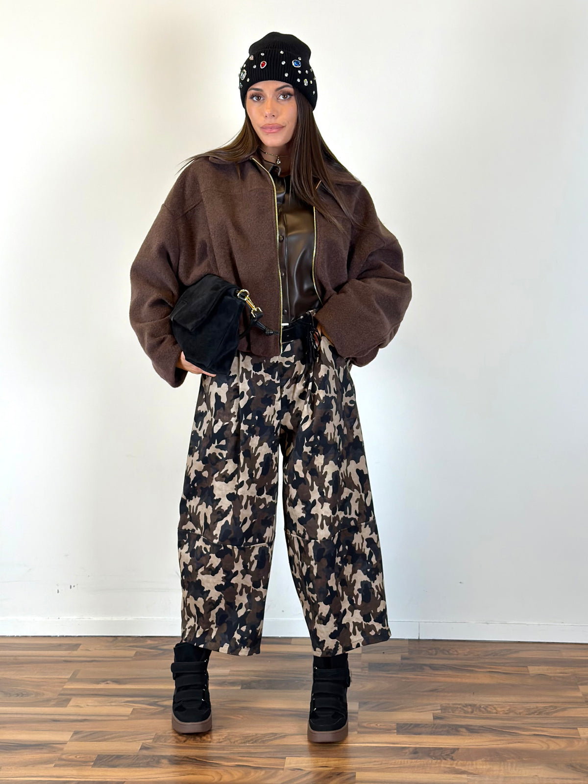 Cappotto Bomber Bonton moro