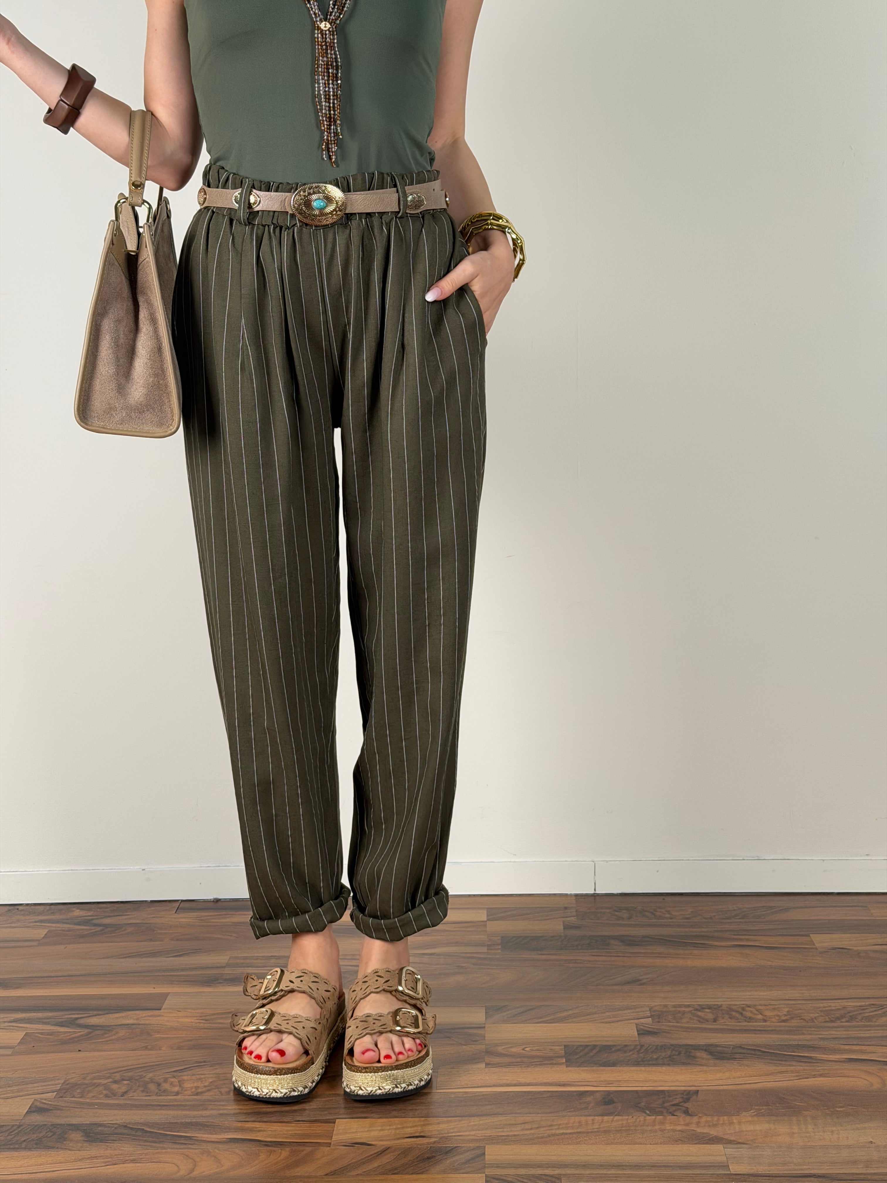 Pantalone David verde