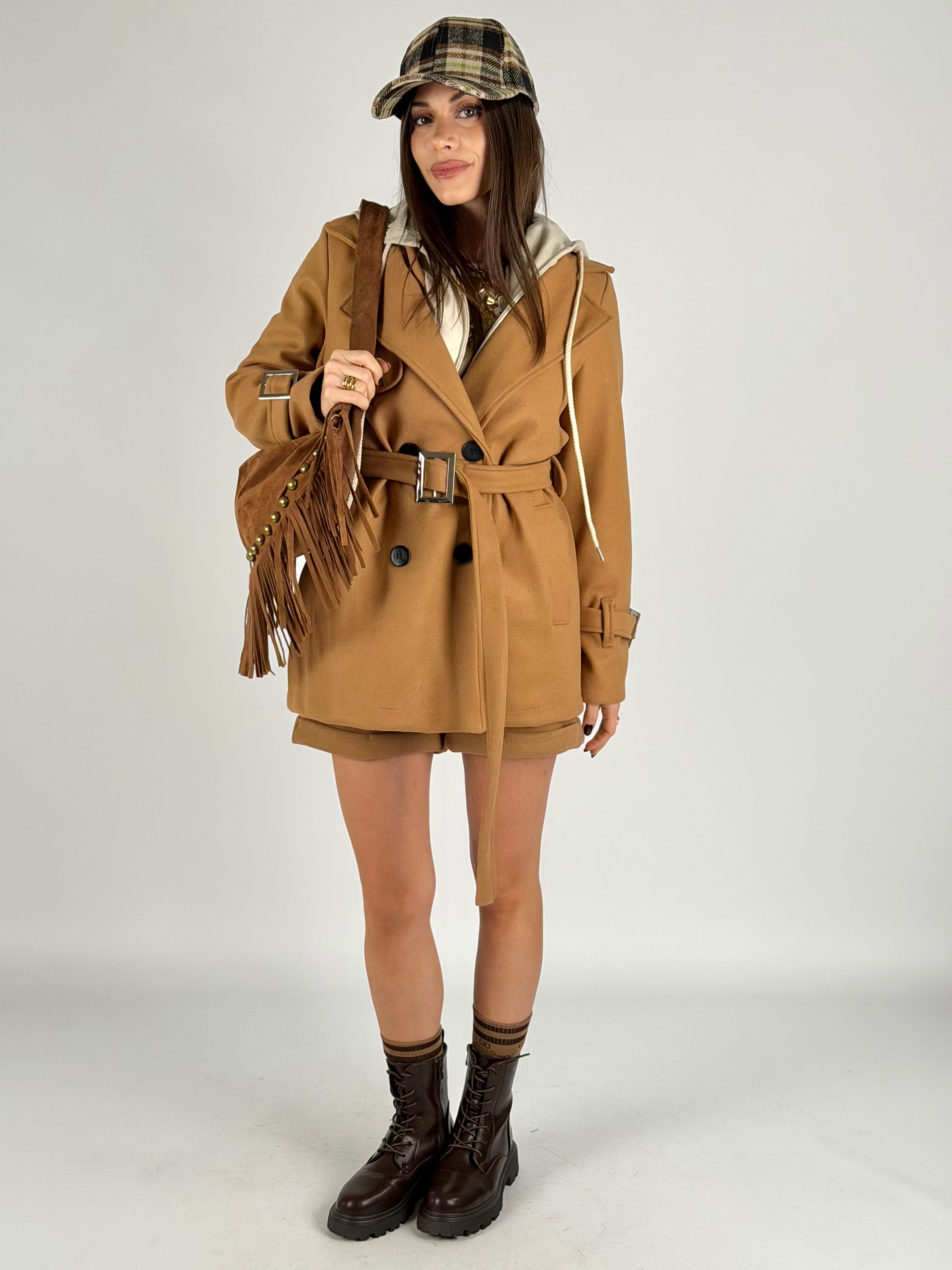 Cappotto Sharon tabacco