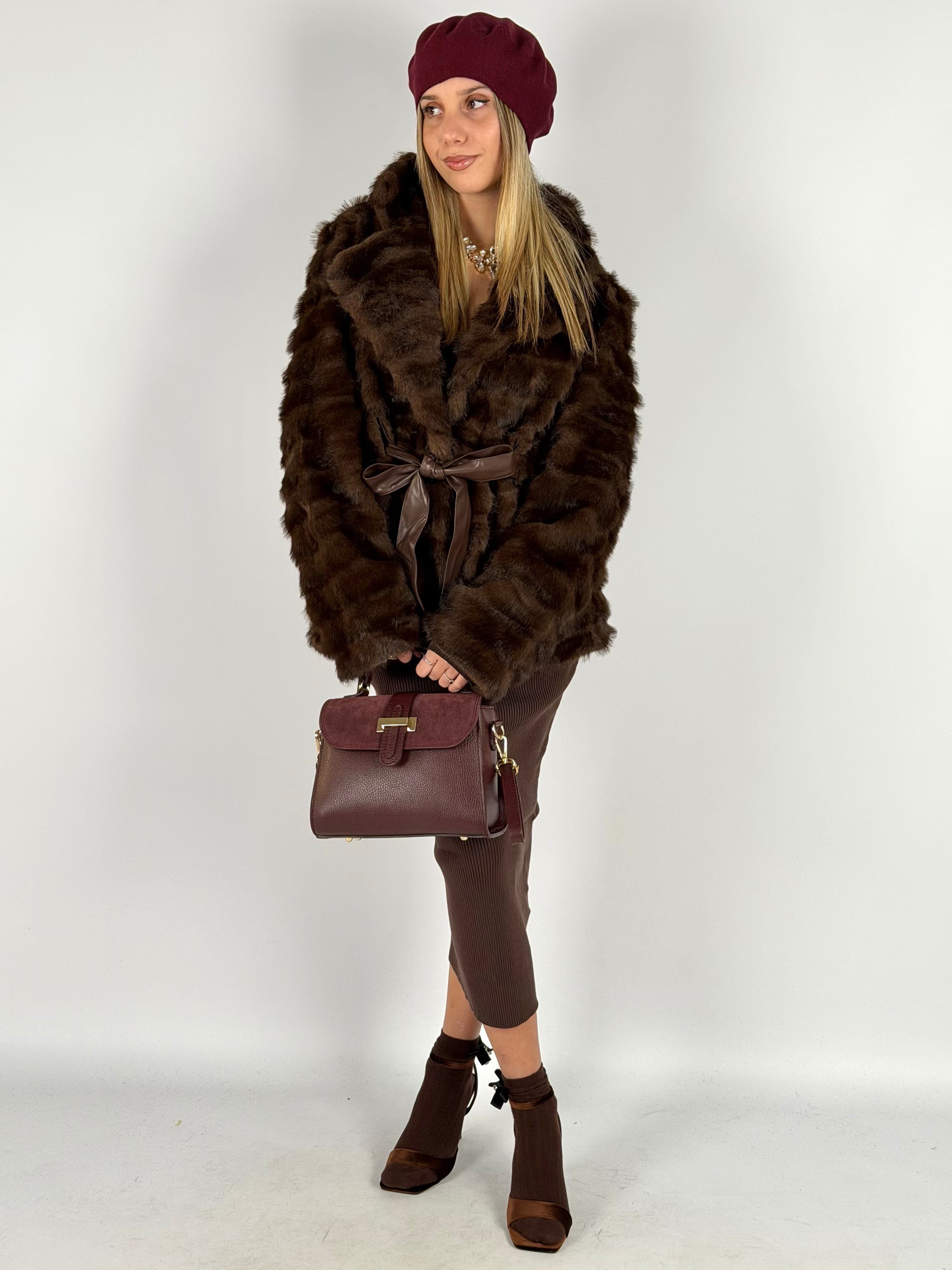 Pelliccia Rihanna moro