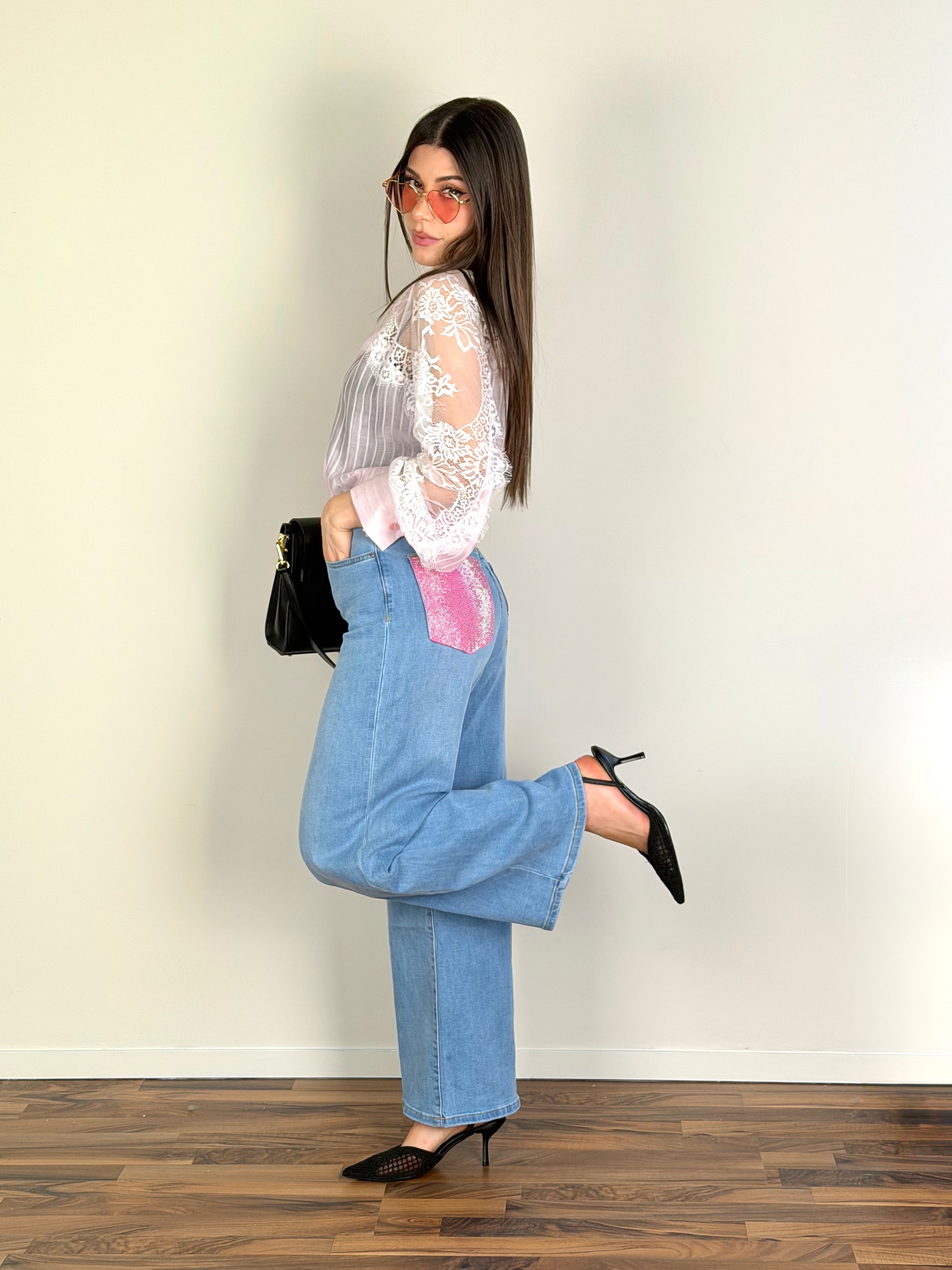 Camicia Baby-doll rosa