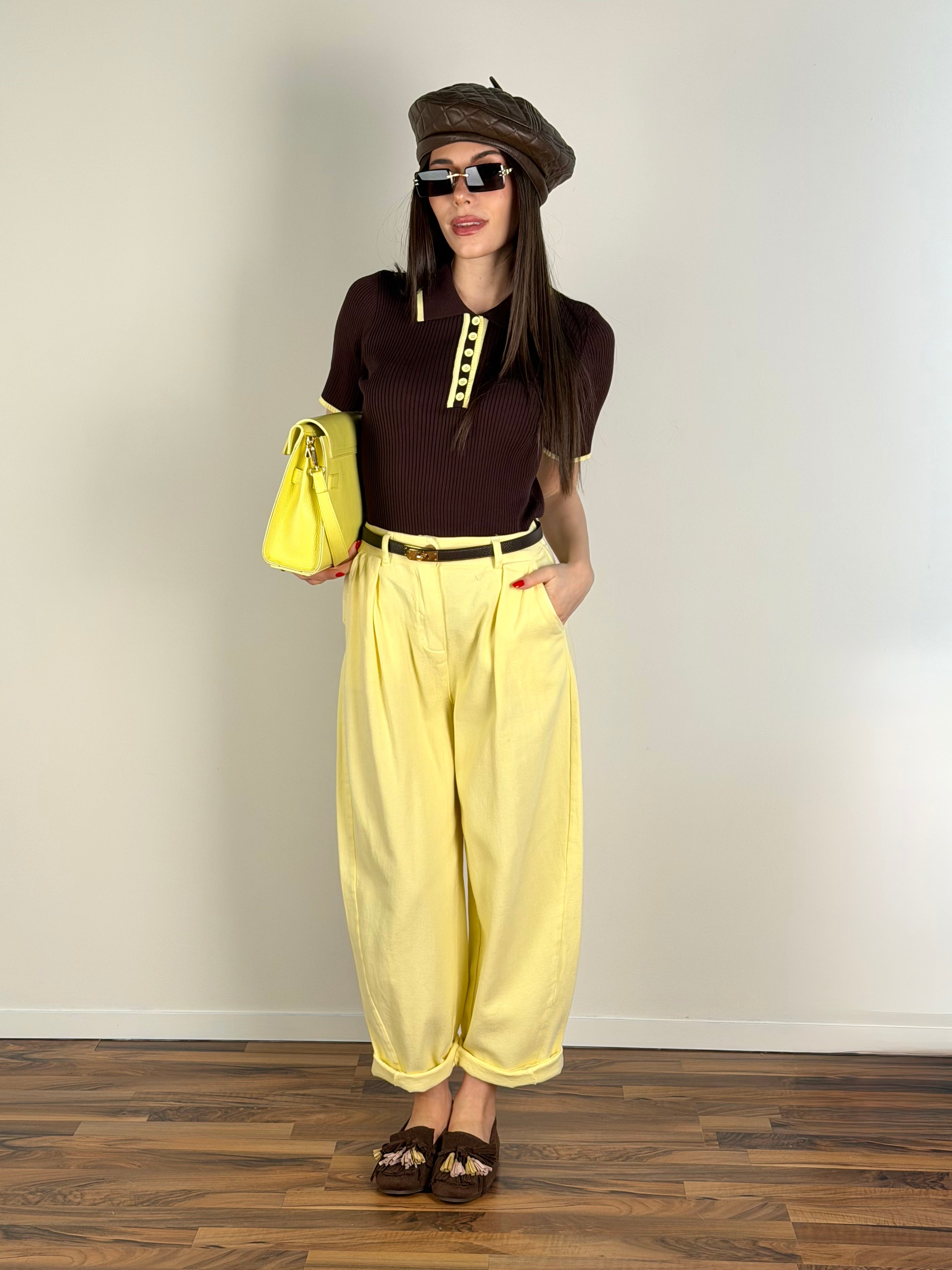 Pantalone Cipro giallo