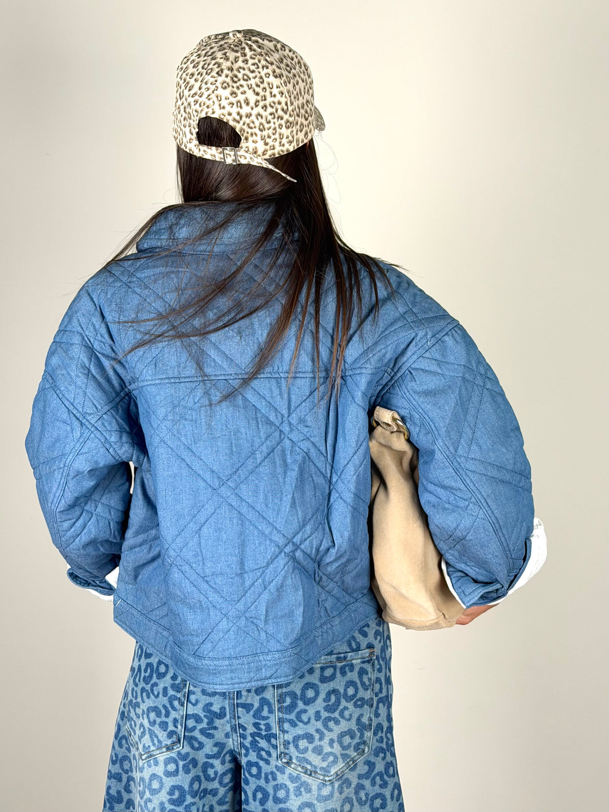 Bomber fantasia denim