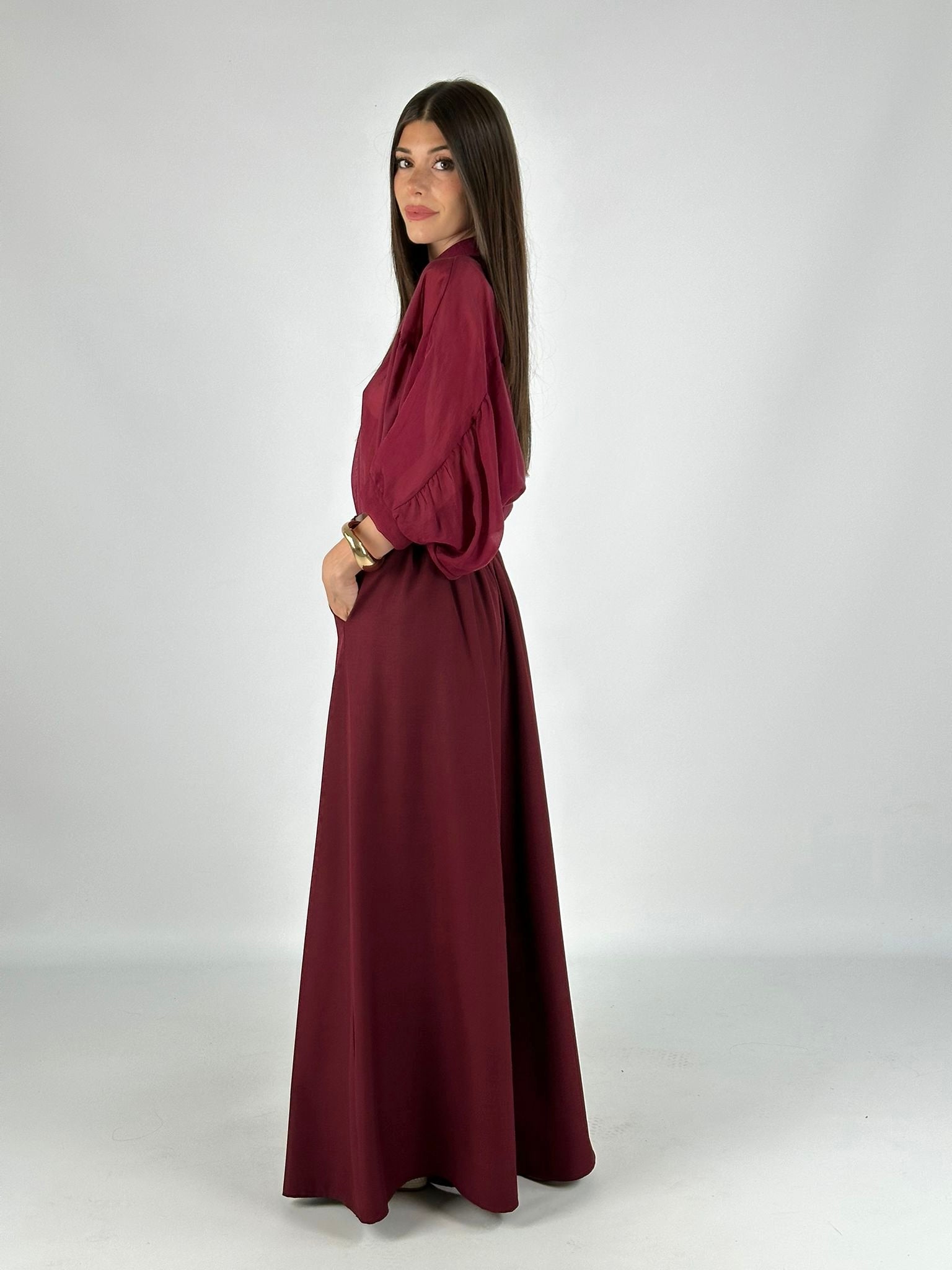 Pantalone Dorah bordeaux