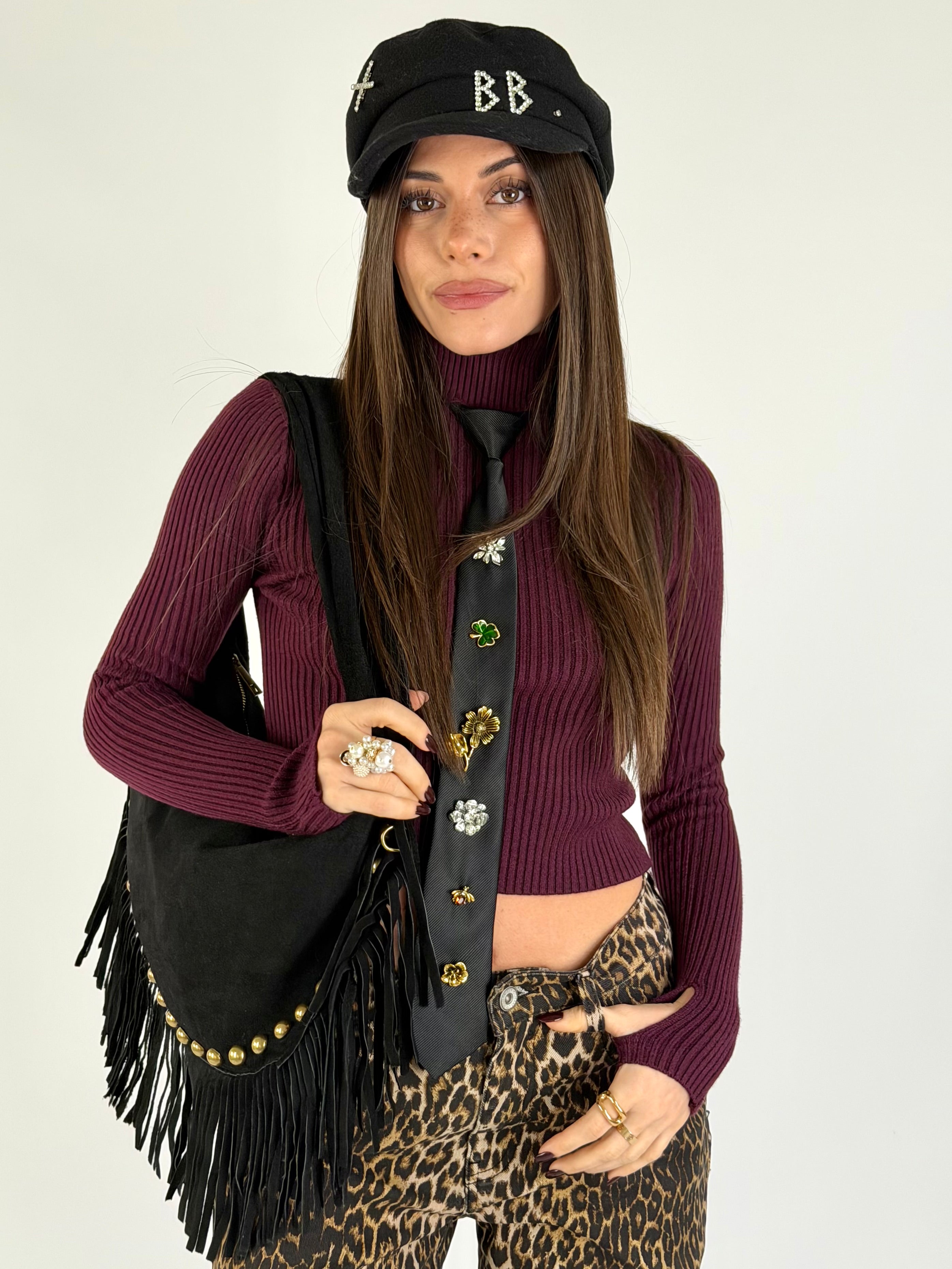 Maglia Safari bordeaux