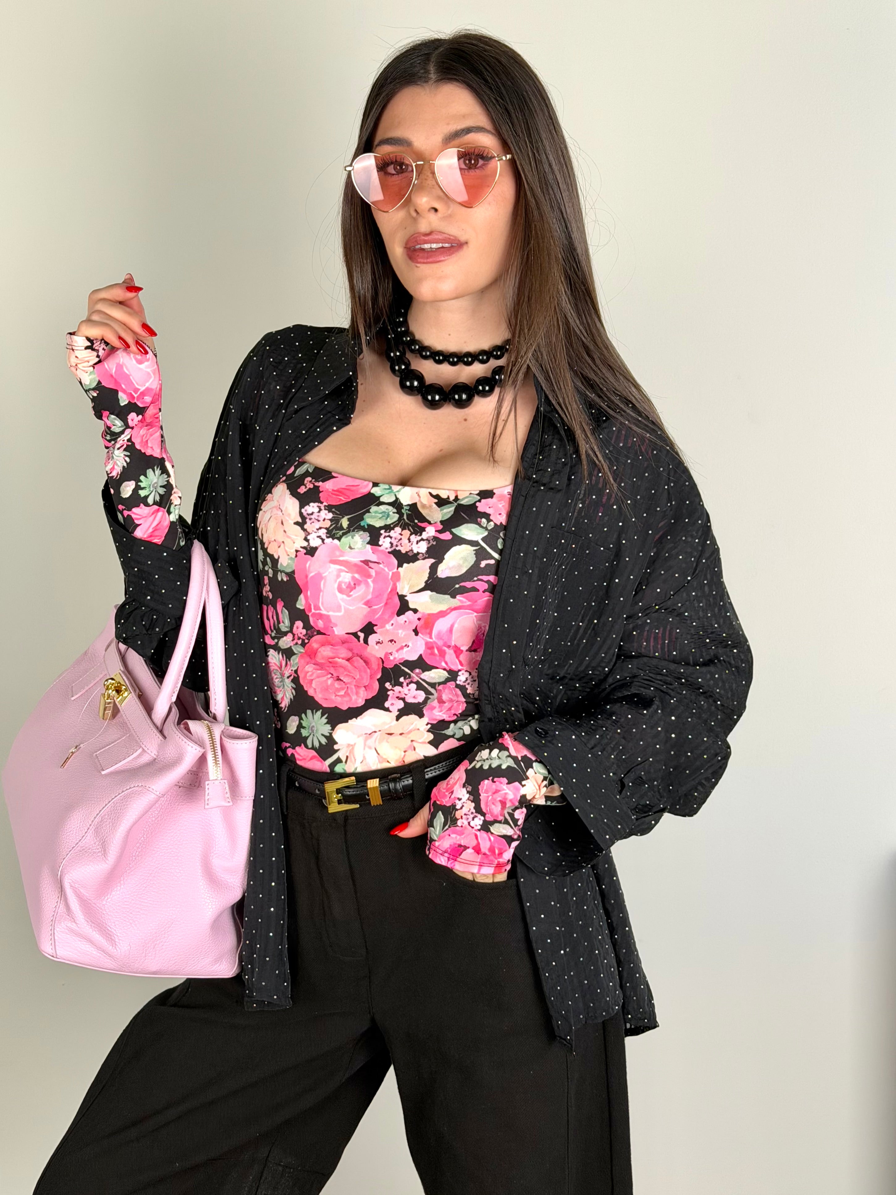 Camicia Zirconia nero