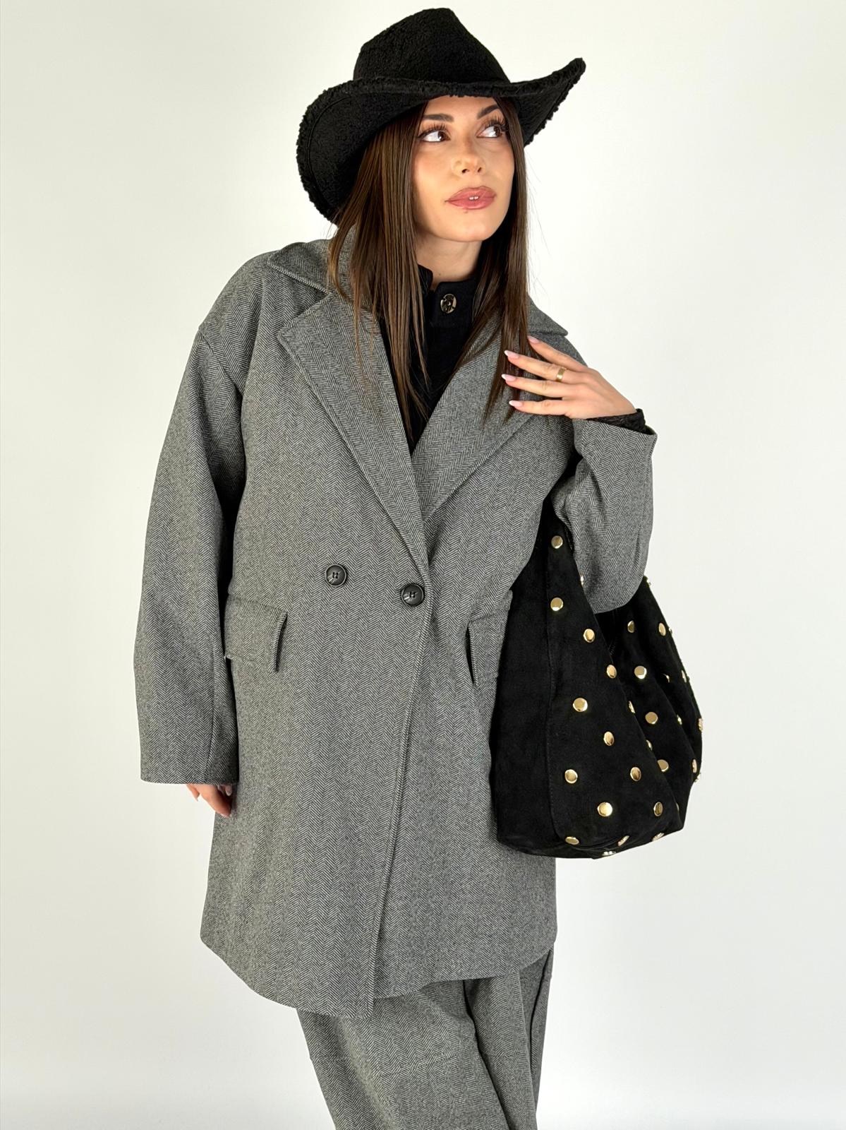 Cappotto bonton nero