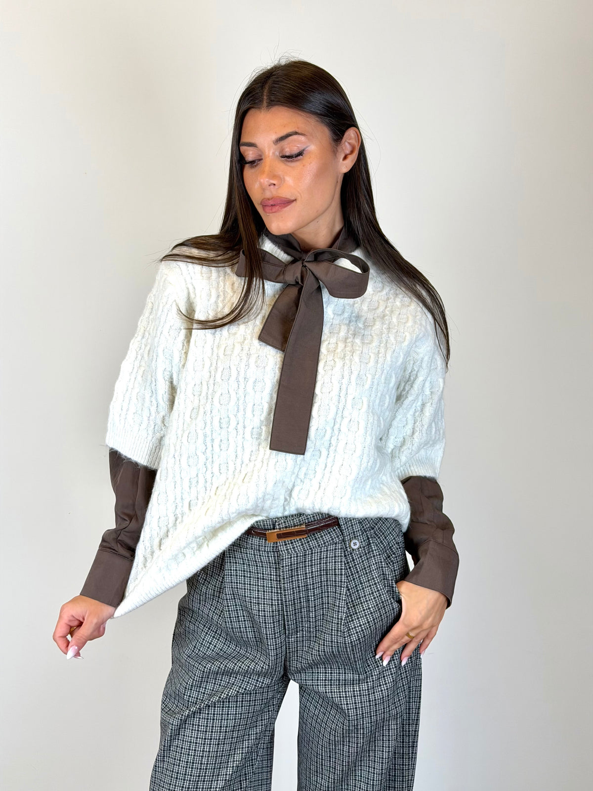 Maglia Retro bianca