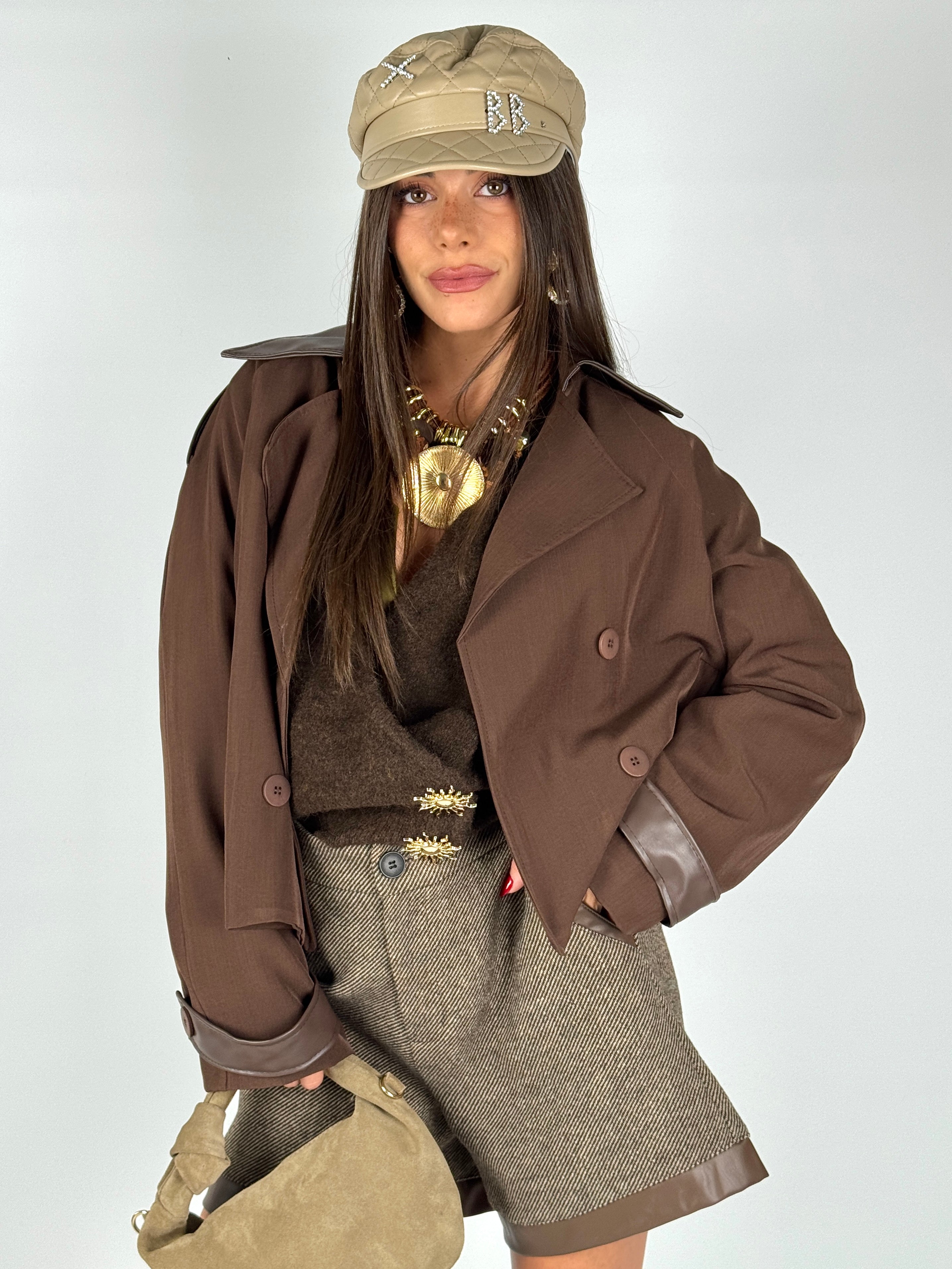 Trench corto Amelia moro