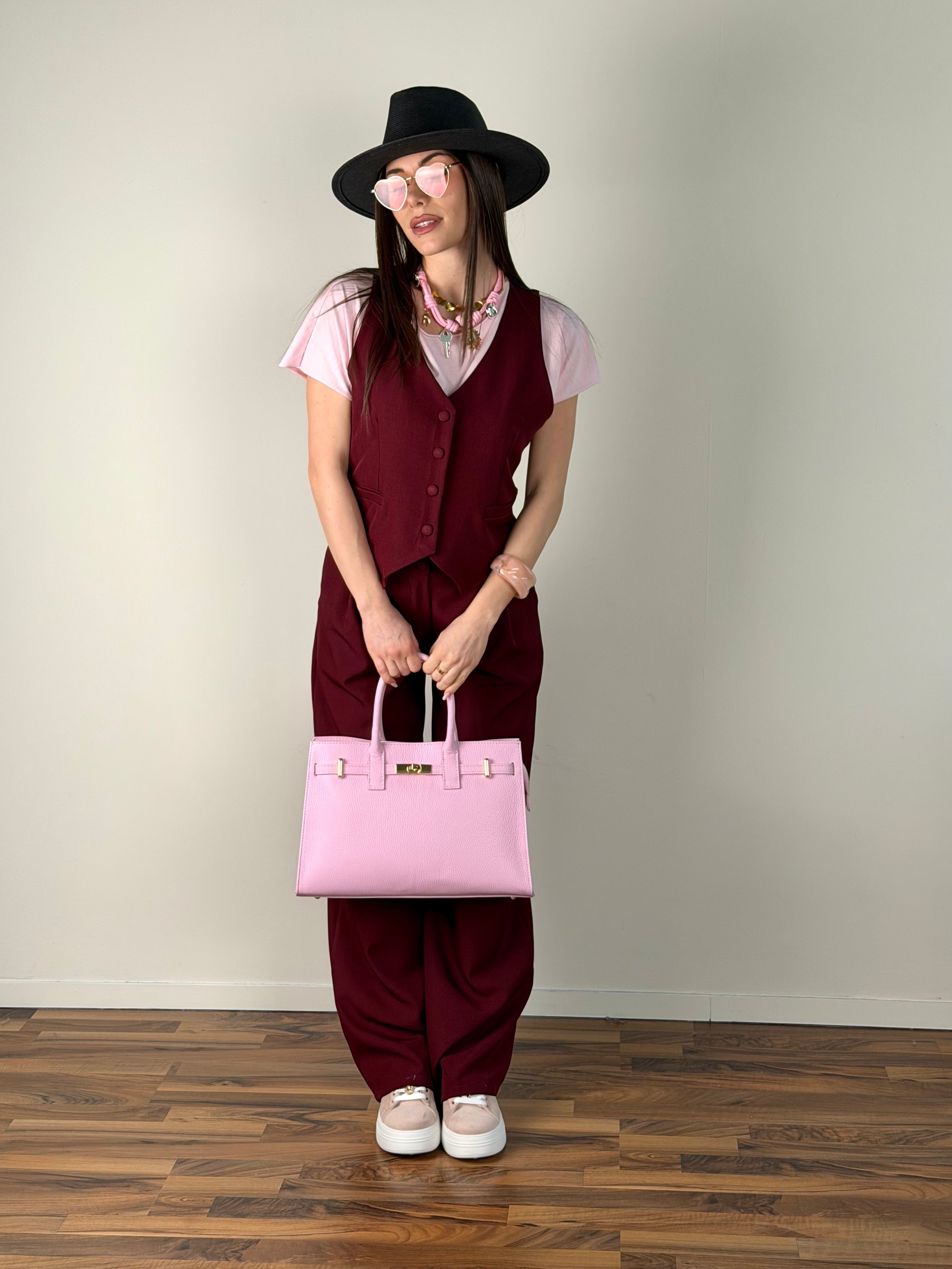 Gilet Luxe bordeaux