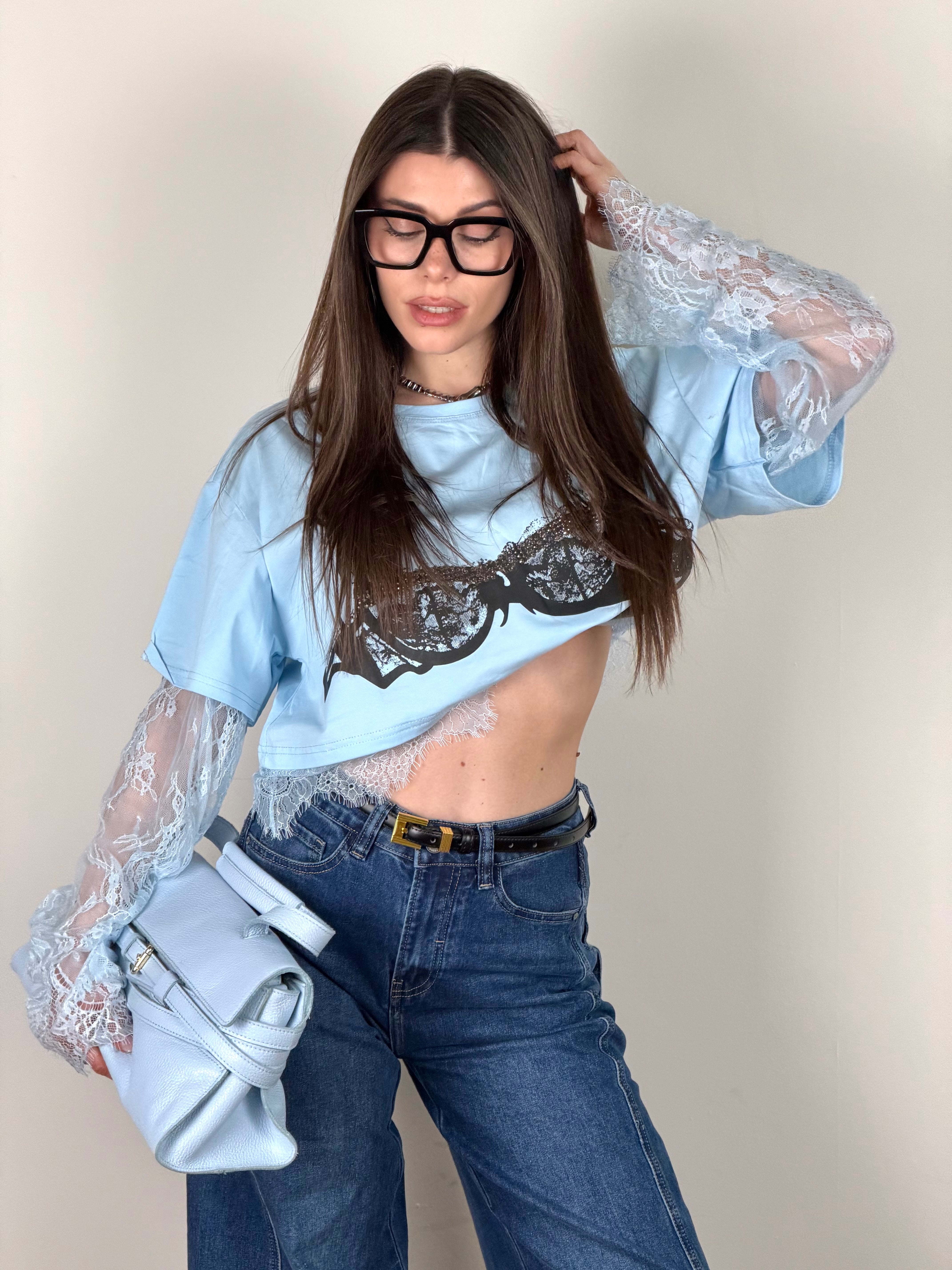 Maglia Frida celeste