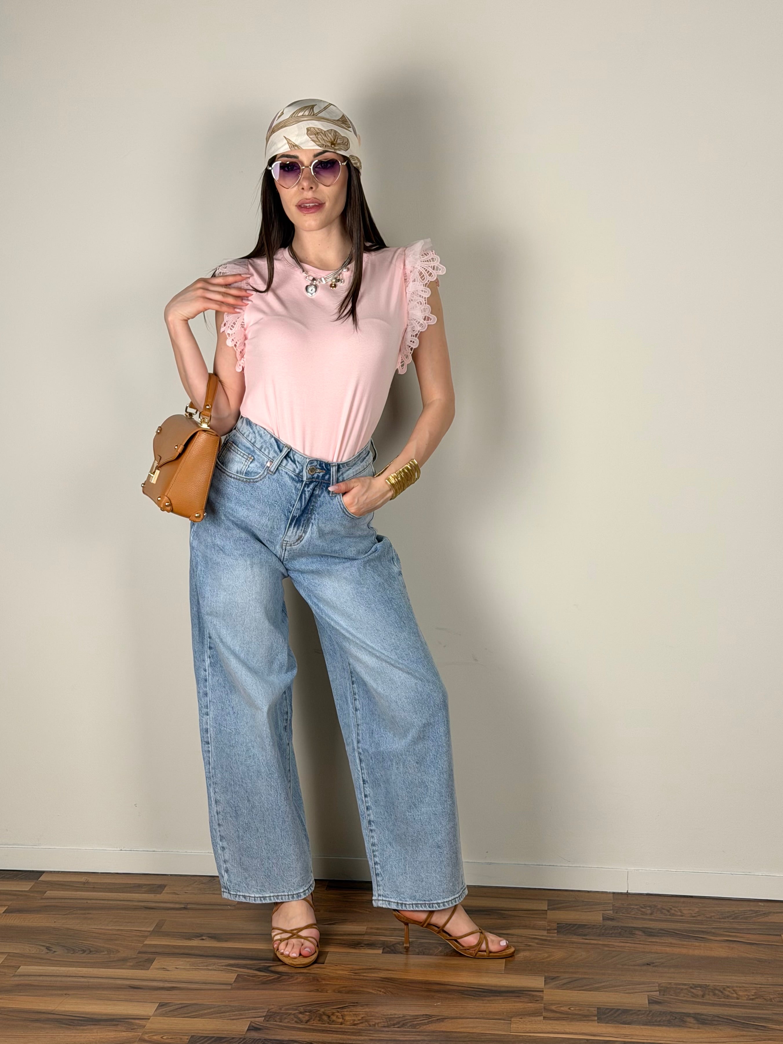 T-shirt Barcellona rosa