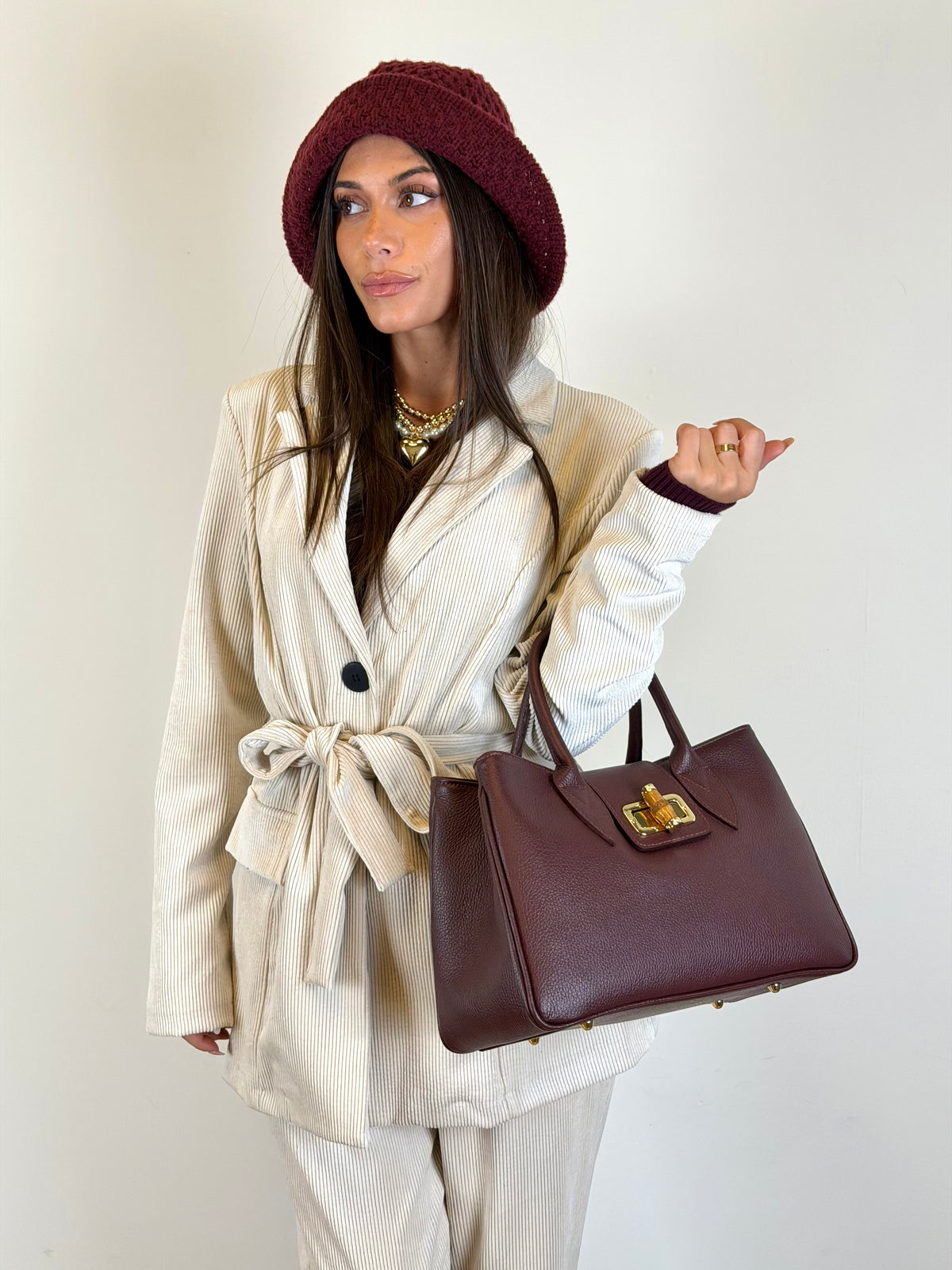 Completo Velluto Chic panna